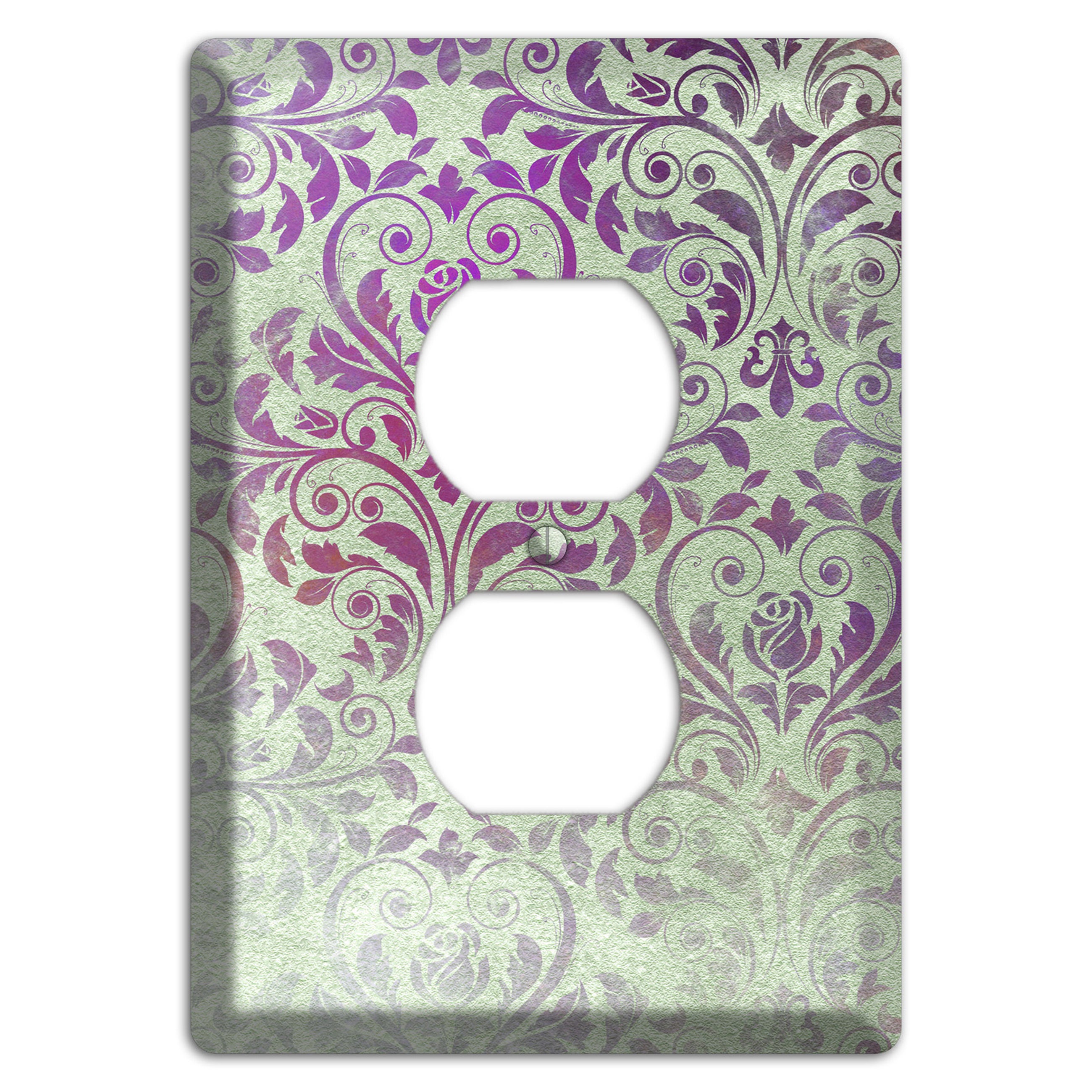 Venus Whimsical Damask Duplex Outlet Wallplate