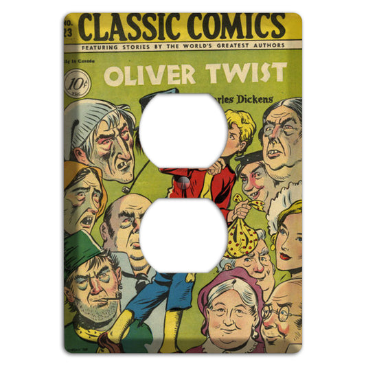 Oliver Twist Vintage Comics Duplex Outlet Wallplate