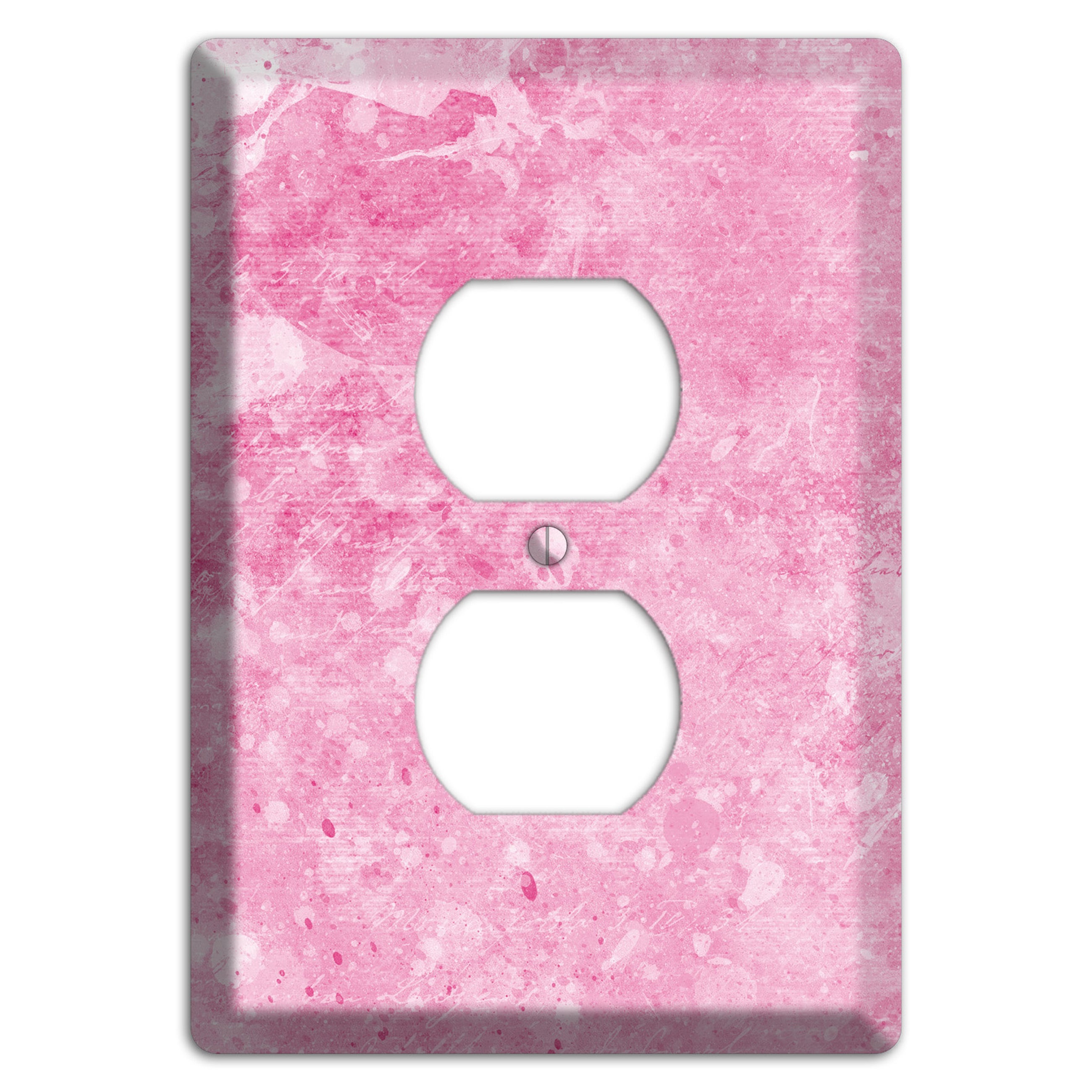 Wewak Pink Texture Duplex Outlet Wallplate