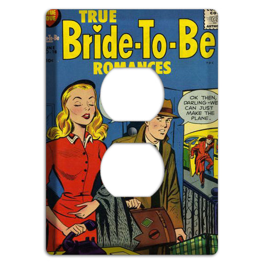Bride-to-be Vintage Comics Duplex Outlet Wallplate