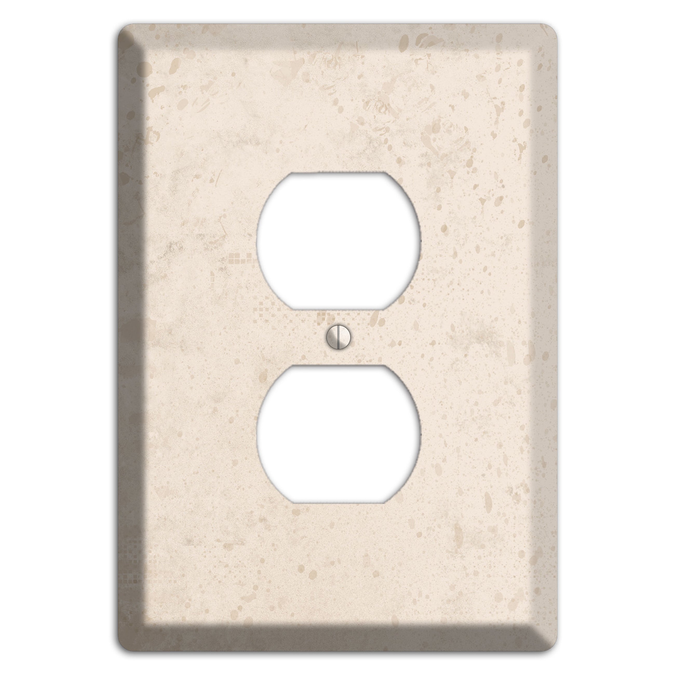 Bone Neutral Texture Duplex Outlet Wallplate – Wallplates.com