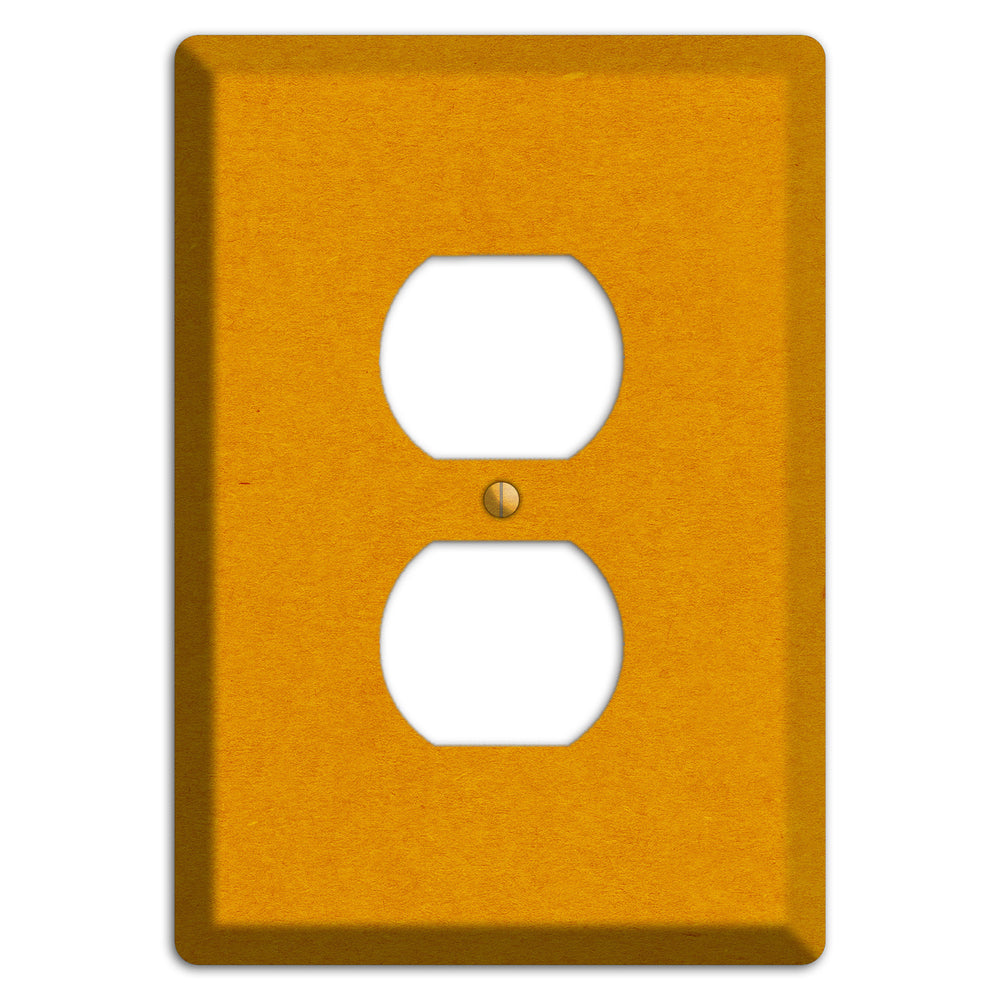 Tangerine Kraft Duplex Outlet Wallplate