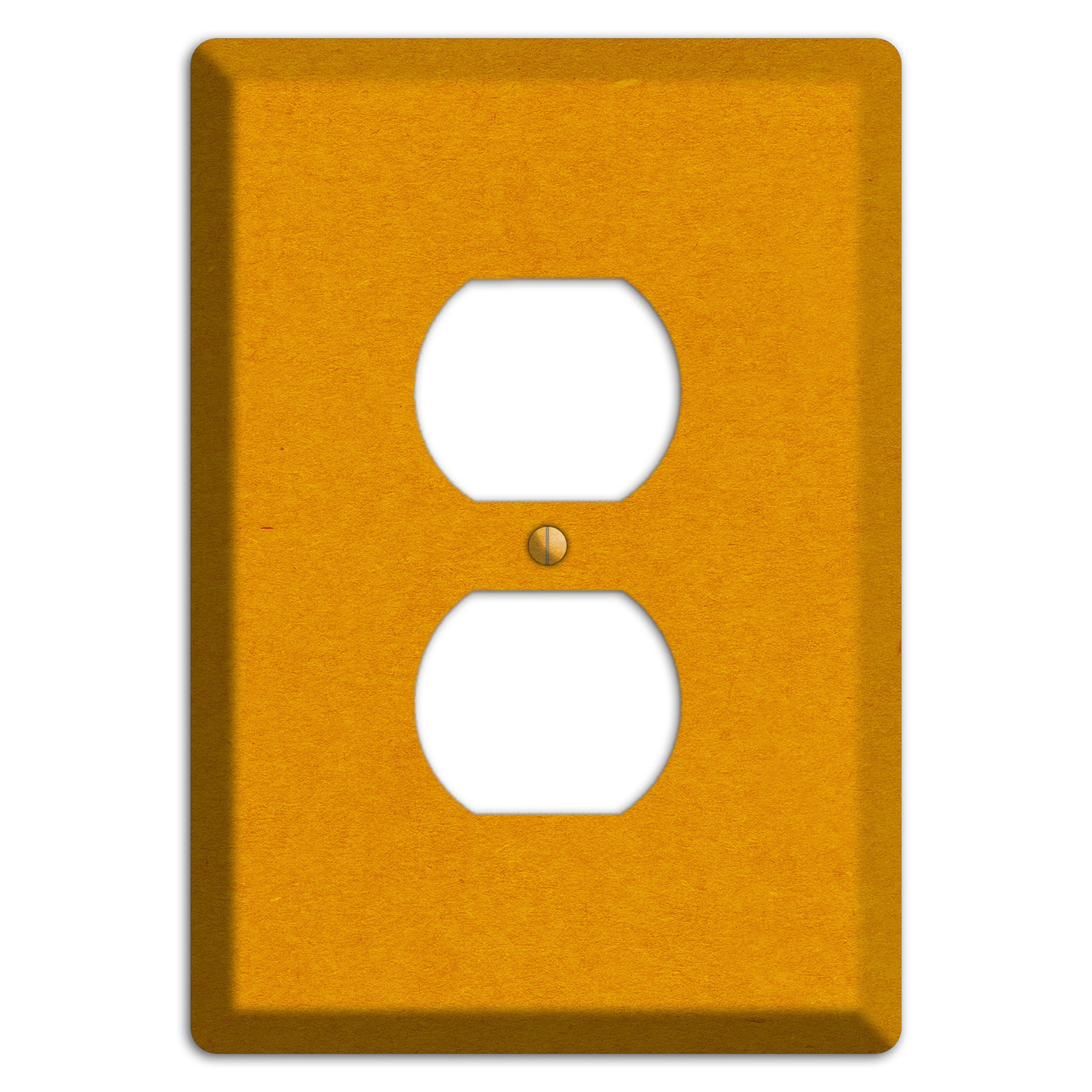 Tangerine Kraft Duplex Outlet Wallplate