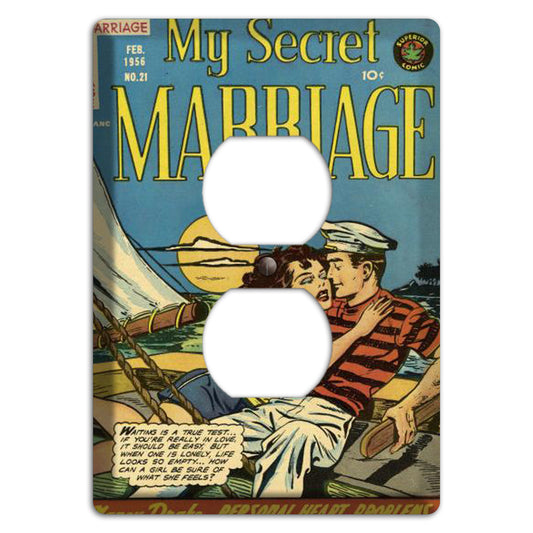 My Secret Marriage Vintage Comics Duplex Outlet Wallplate