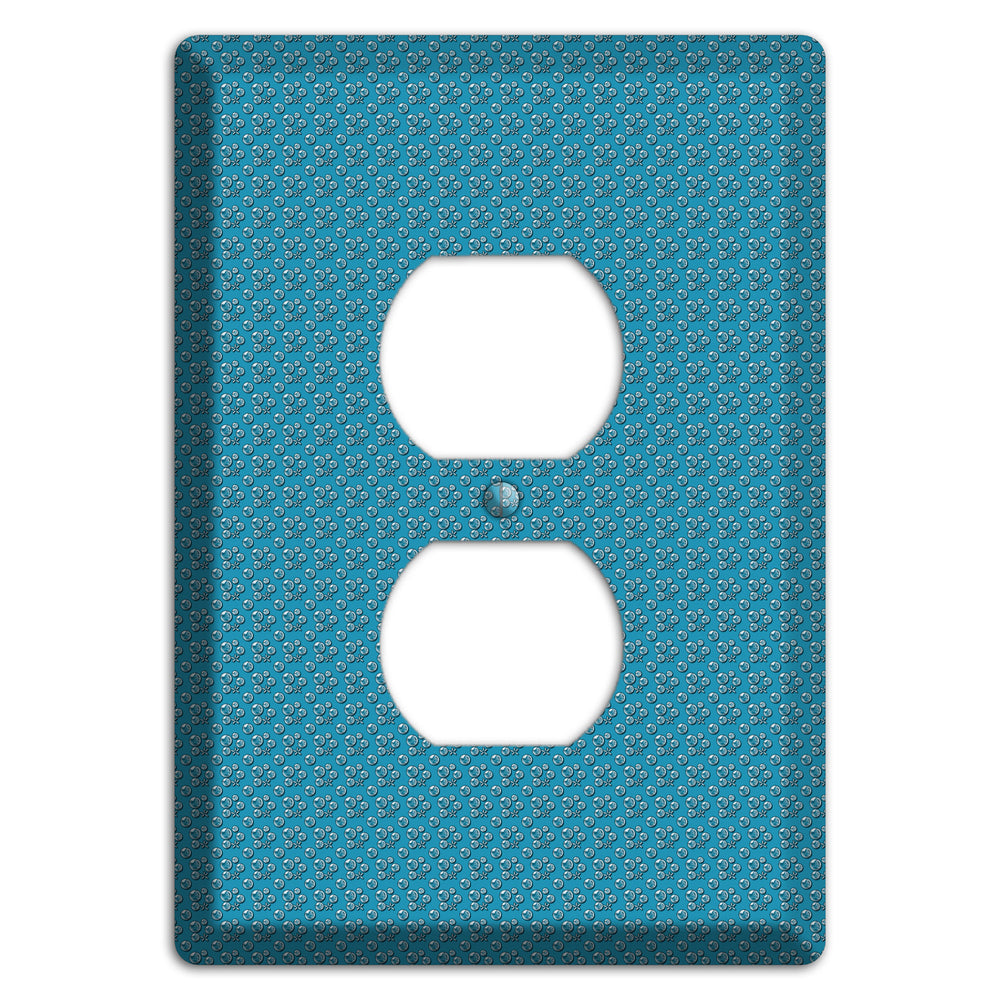 Blue Bubbles Duplex Outlet Wallplate