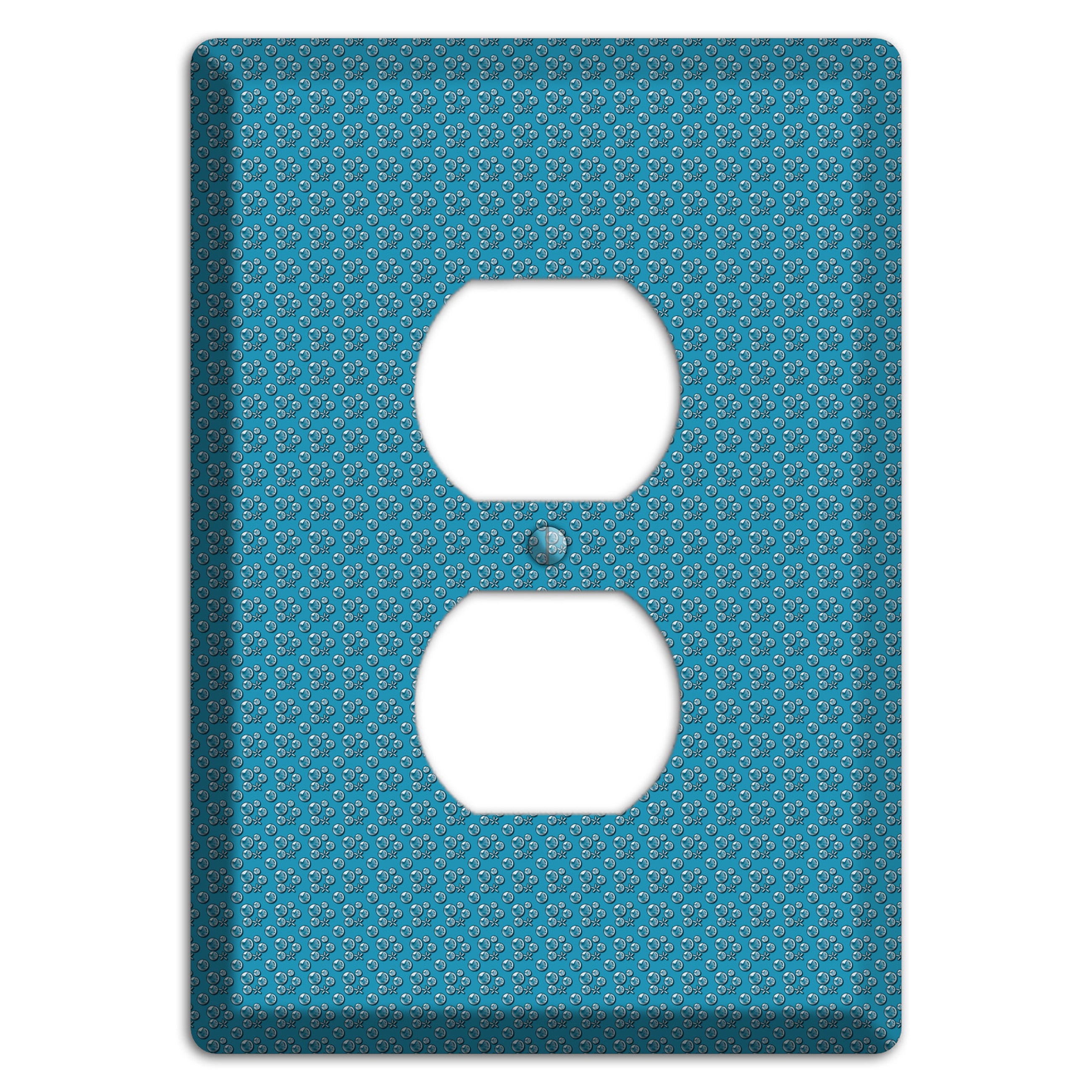 Blue Bubbles Duplex Outlet Wallplate