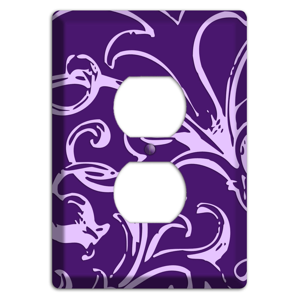 Victorian Purple Duplex Outlet Wallplate