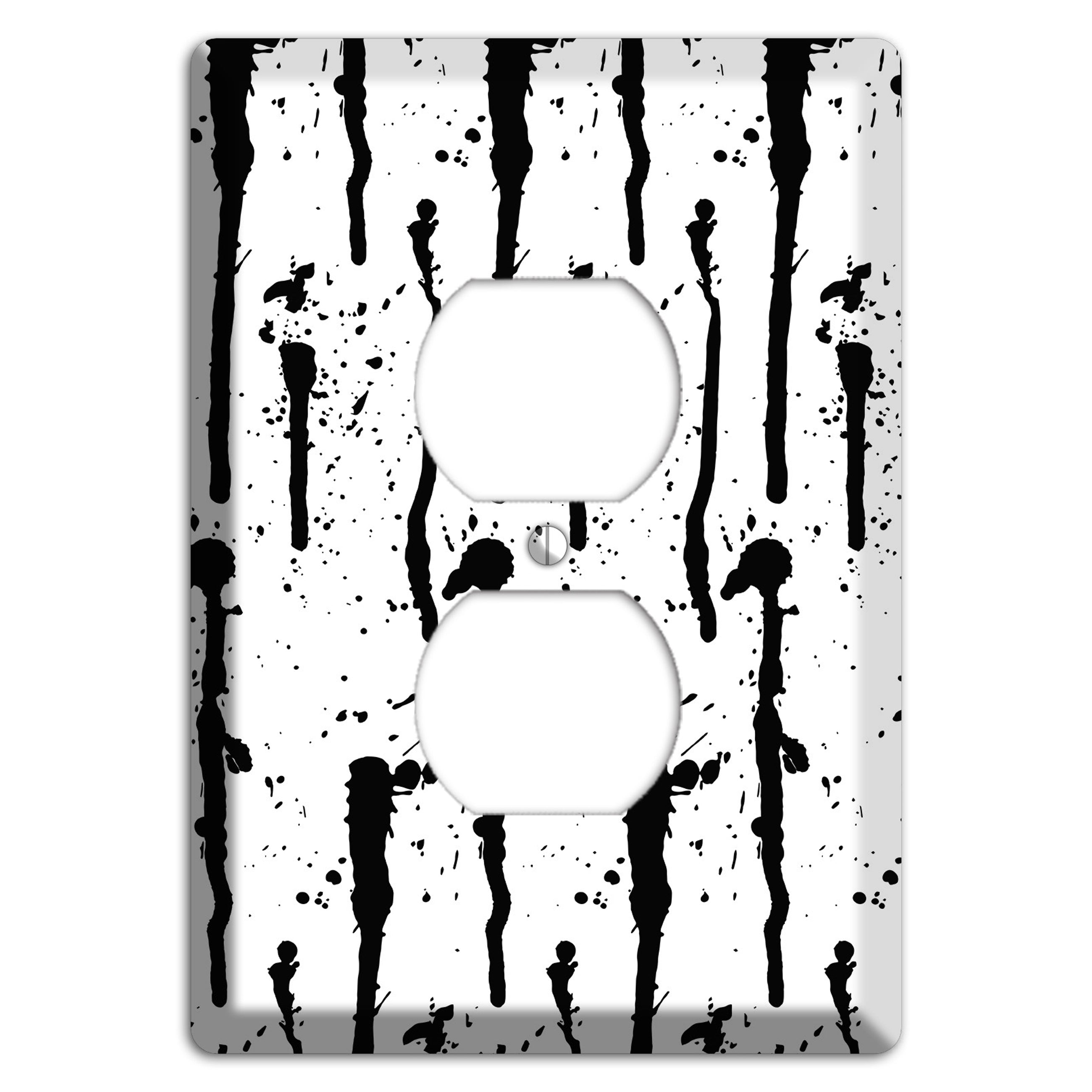 Ink Drips 9 Duplex Outlet Wallplate