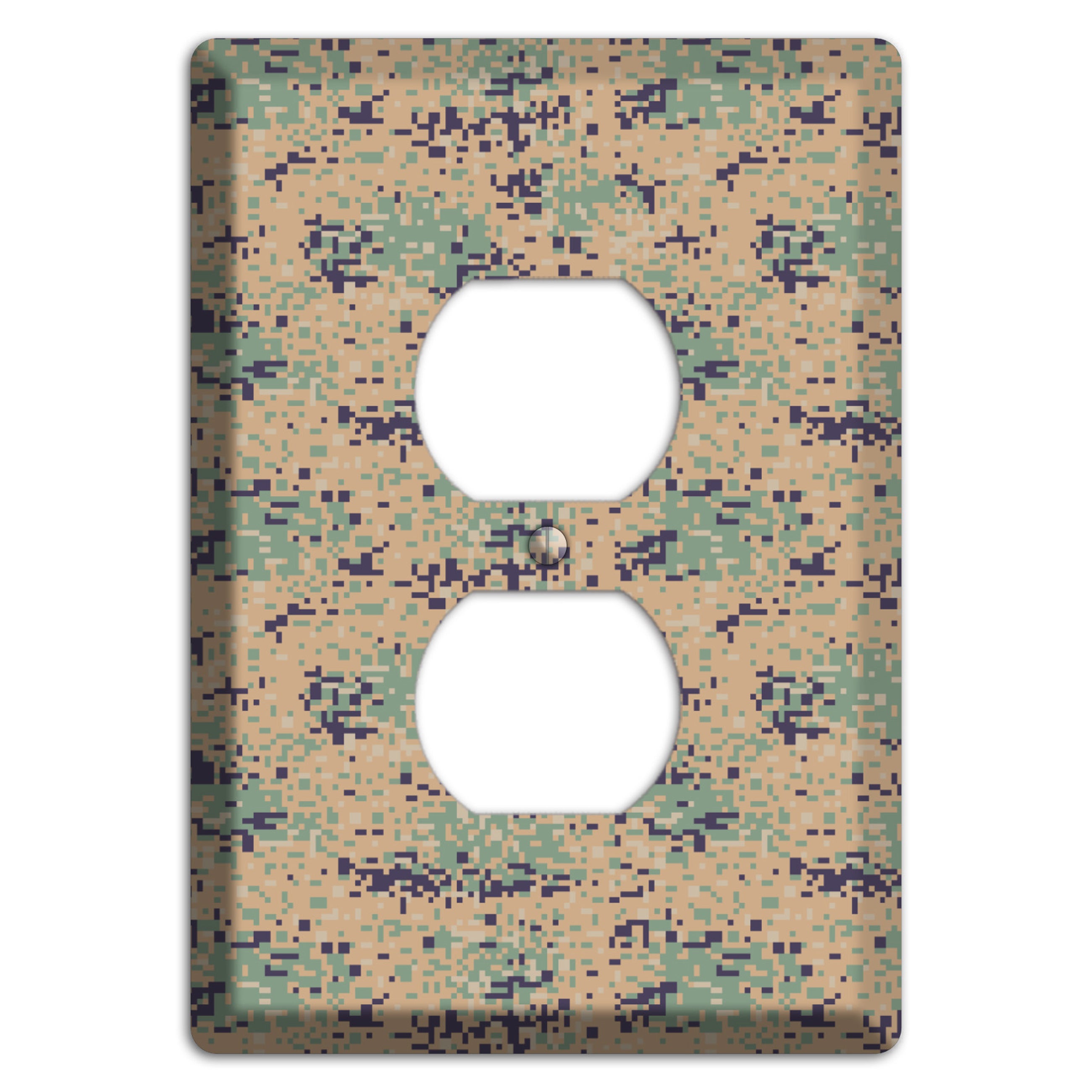 Marpat Woodland Camo Duplex Outlet Wallplate
