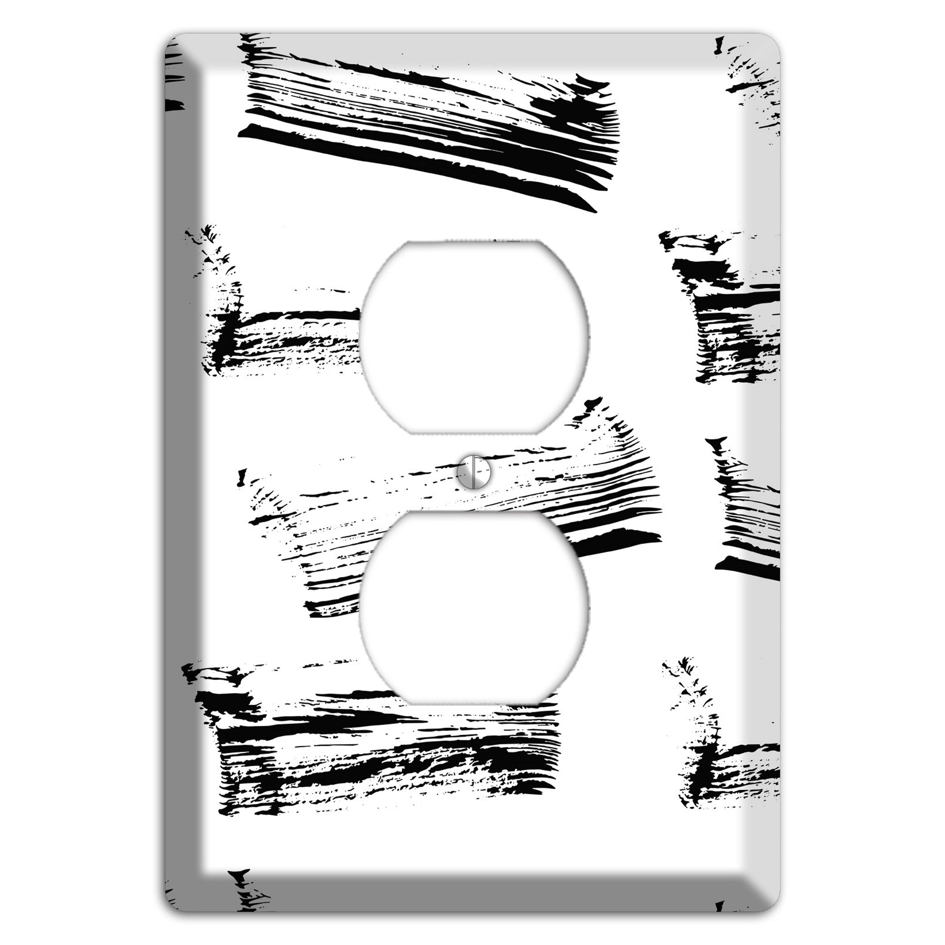 Ink Brushstrokes 1 Duplex Outlet Wallplate