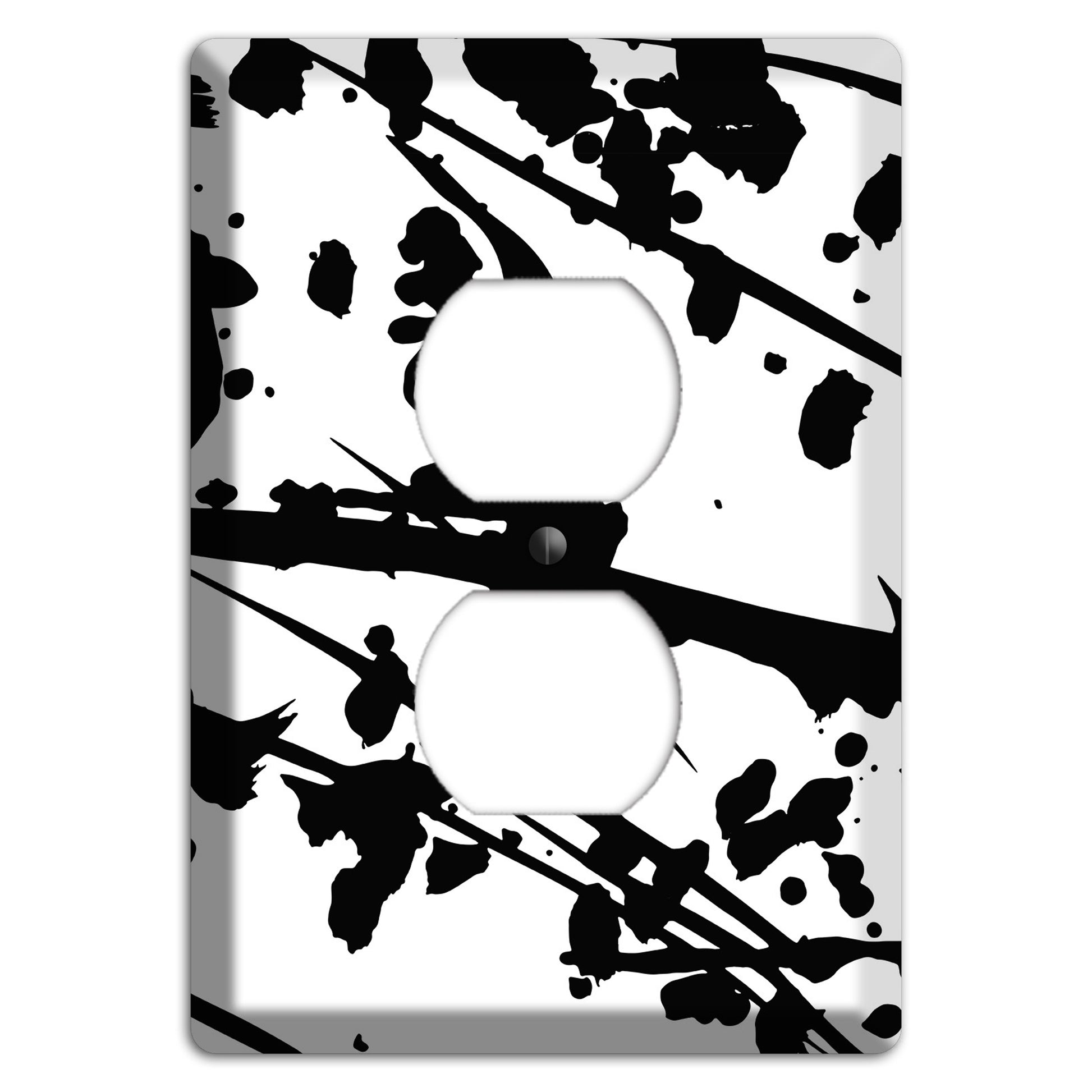 Ink Splash 6 Duplex Outlet Wallplate