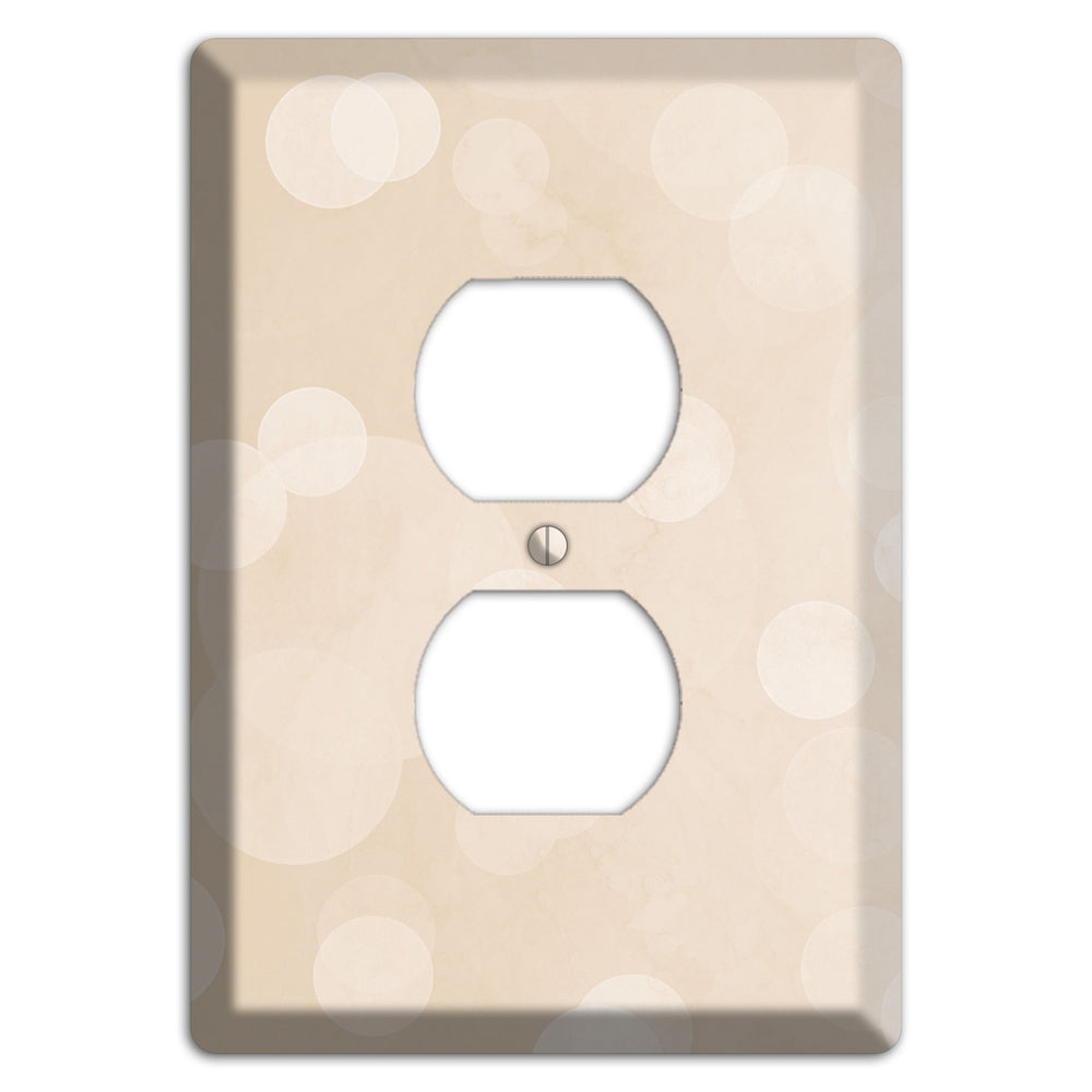 Parchment Neutral Texture Duplex Outlet Wallplate