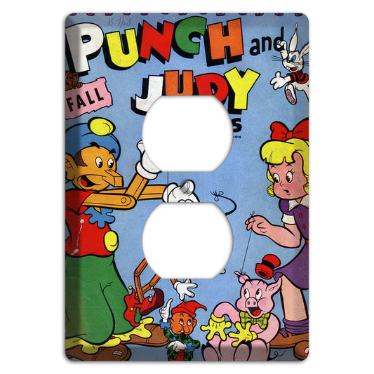 Punch and Judy Vintage Comics Duplex Outlet Wallplate