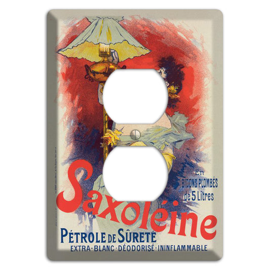 Saxoleine Vintage Poster Duplex Outlet Wallplate