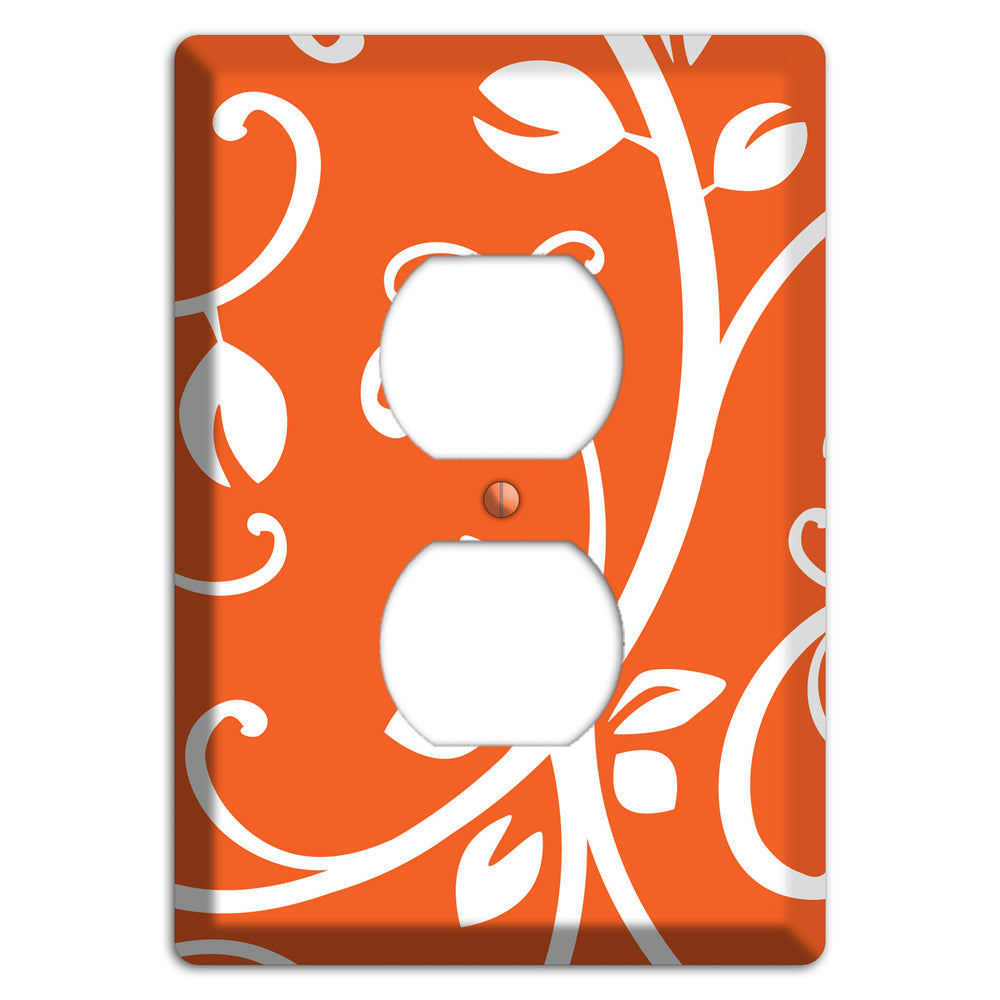 Red Bud Sprig Duplex Outlet Wallplate