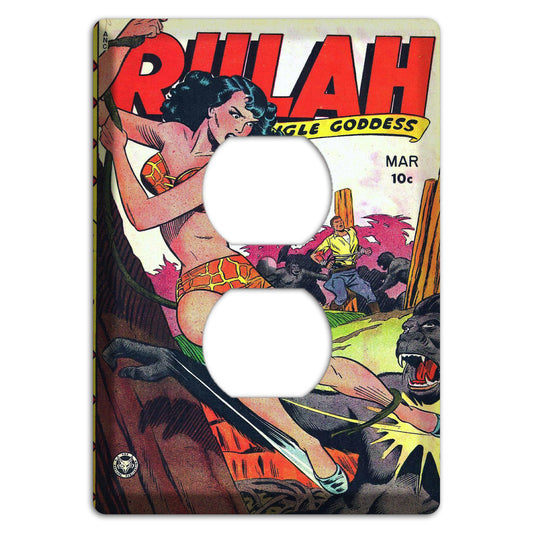 Rulah Goddess Vintage Comics Duplex Outlet Wallplate