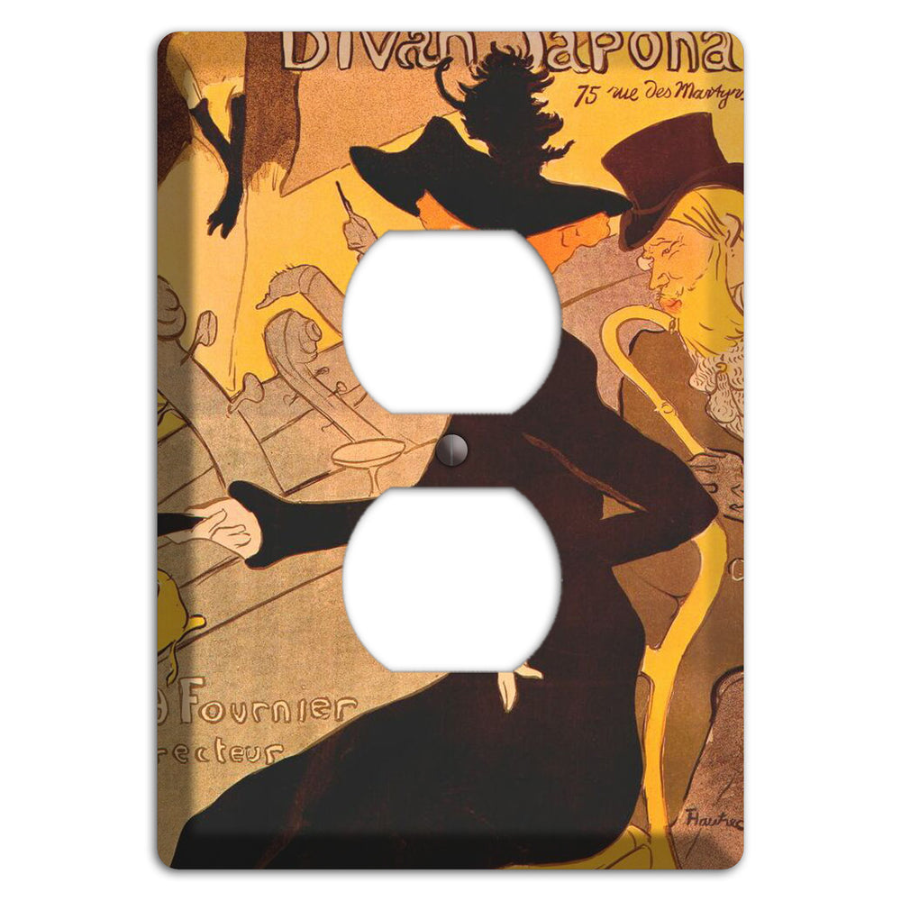 Divan Japonais Vintage Poster Duplex Outlet Wallplate