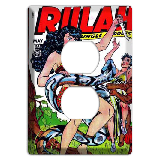Rulah Vintage Comics Duplex Outlet Wallplate