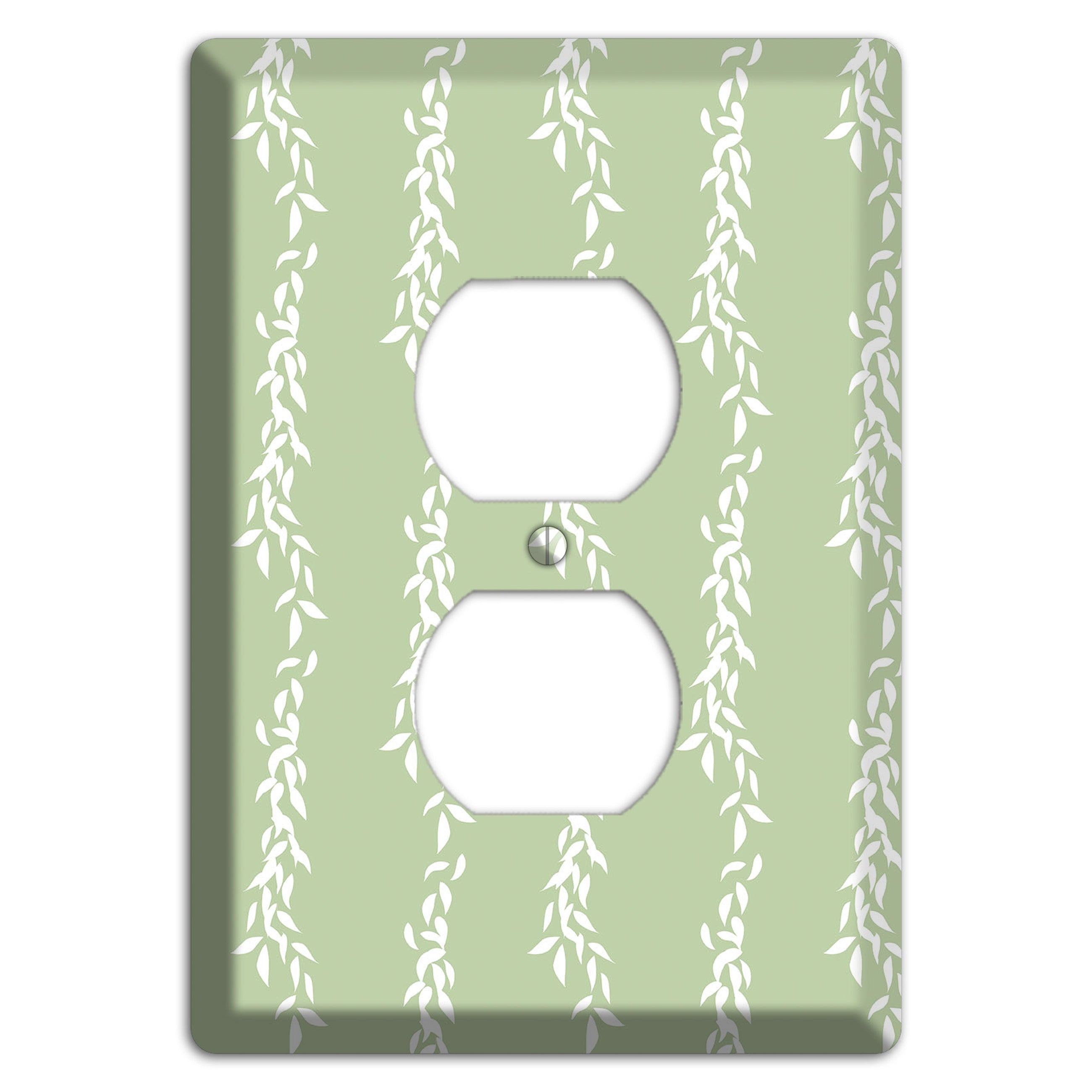 Leaves Style Z Duplex Outlet Wallplate