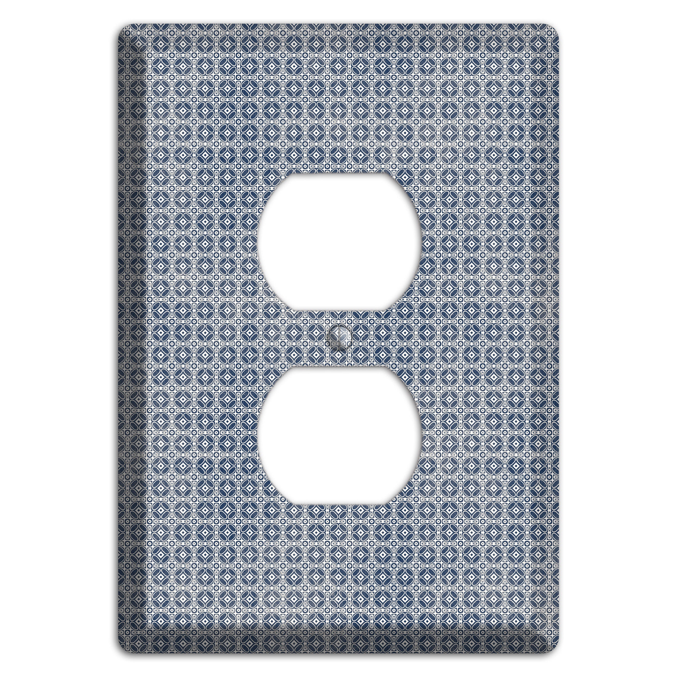 Multi Grey Arabesque Duplex Outlet Wallplate