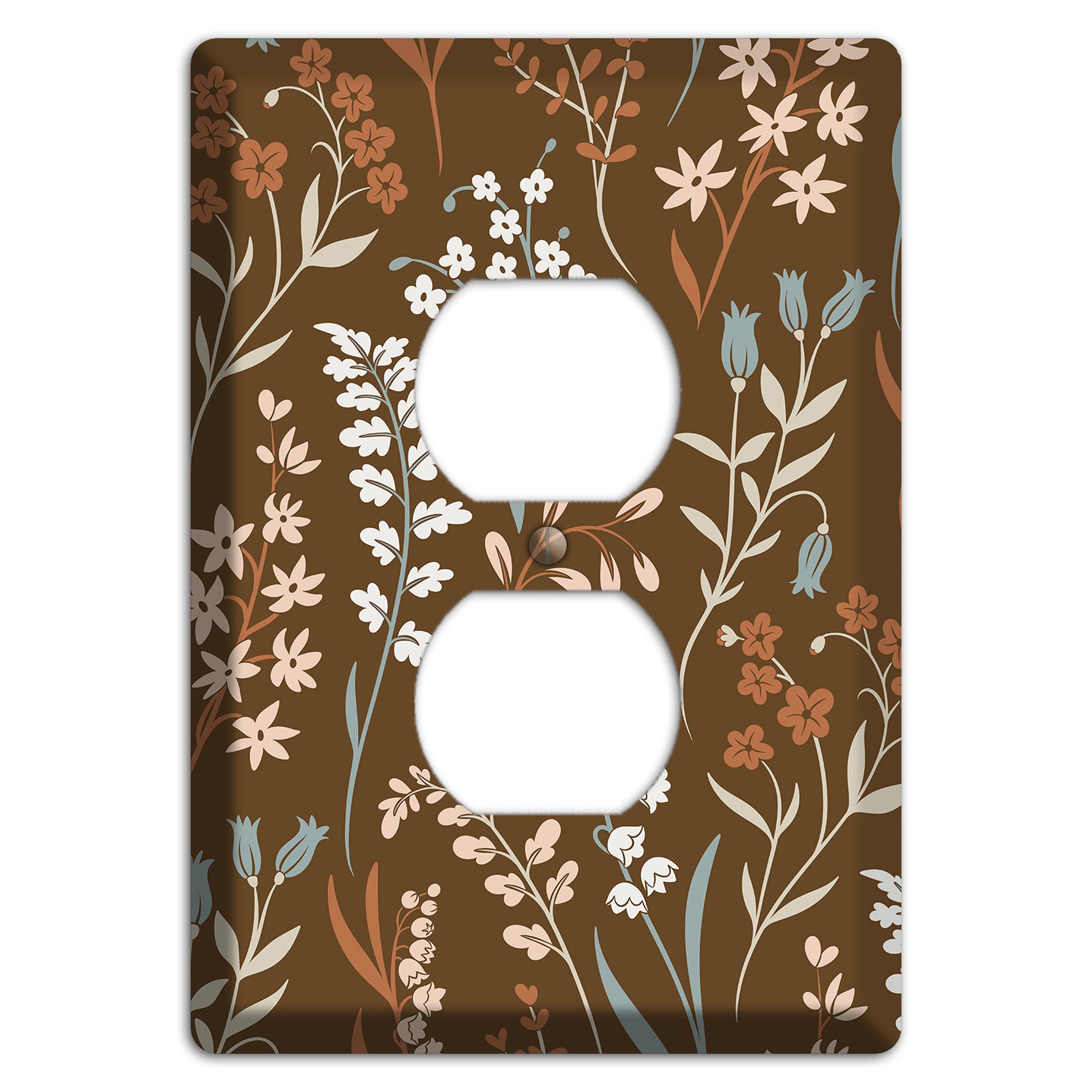 Fall Floral 1 Duplex Outlet Wallplate