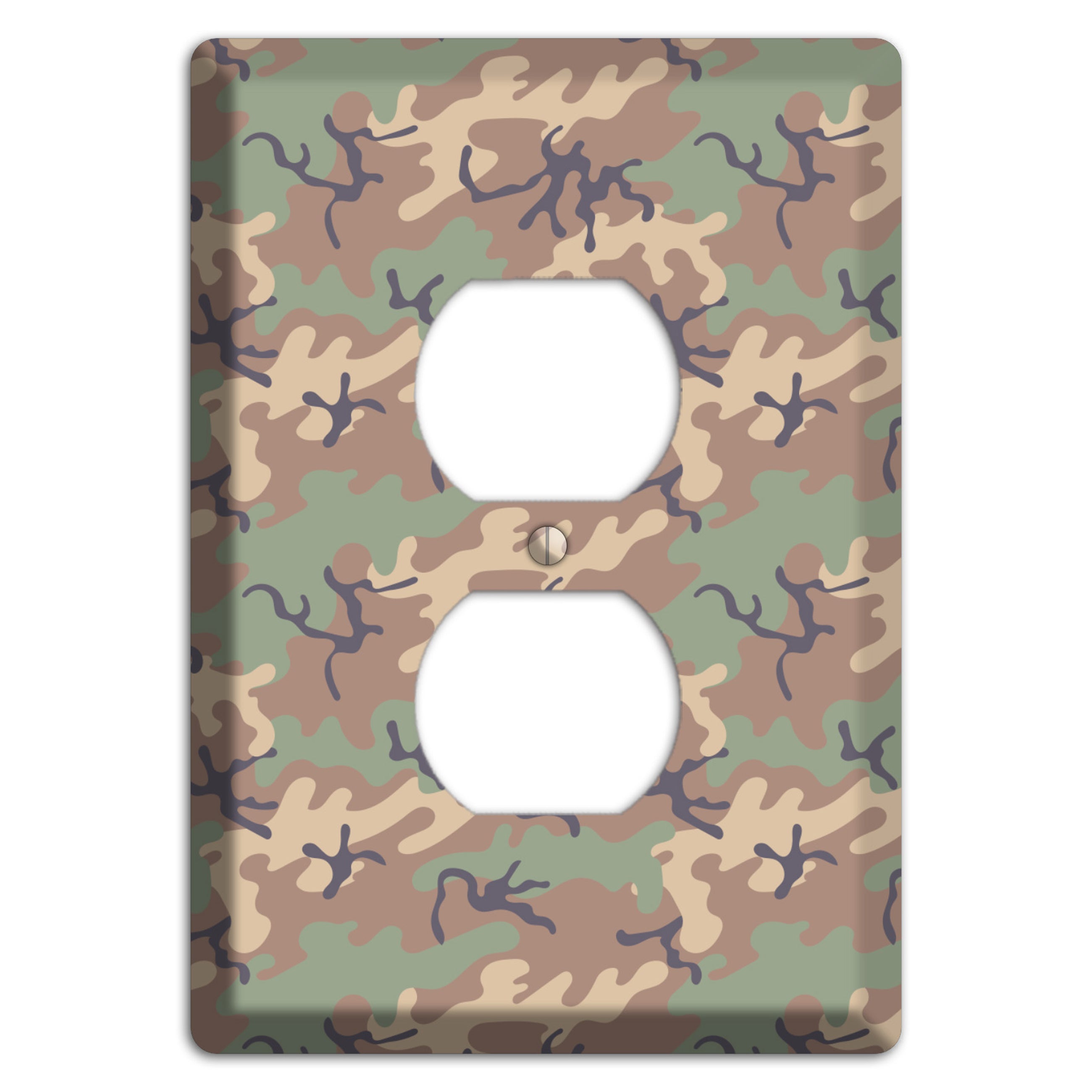 Jungle 1968 Camo Duplex Outlet Wallplate