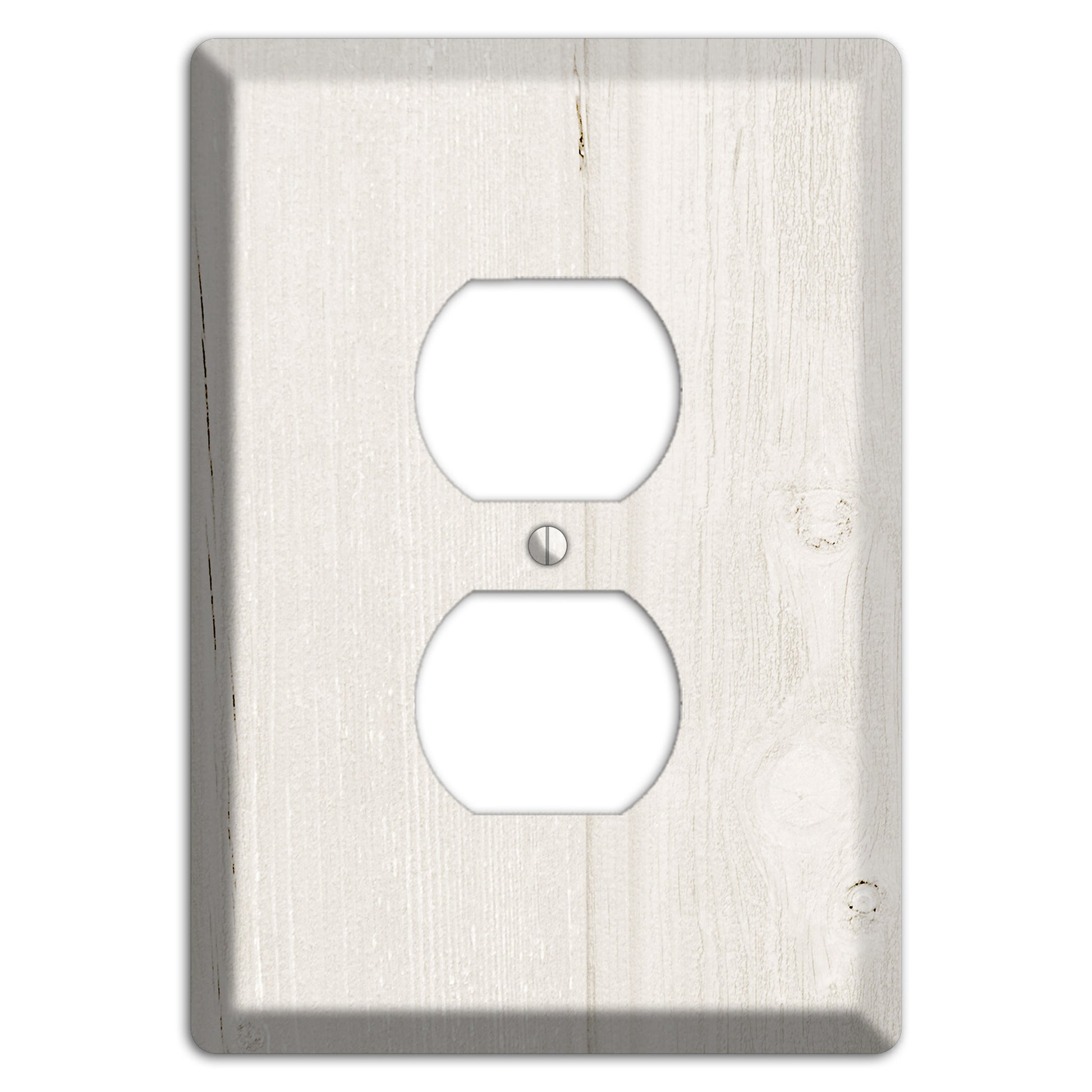 Spring Wood Antique Duplex Outlet Wallplate