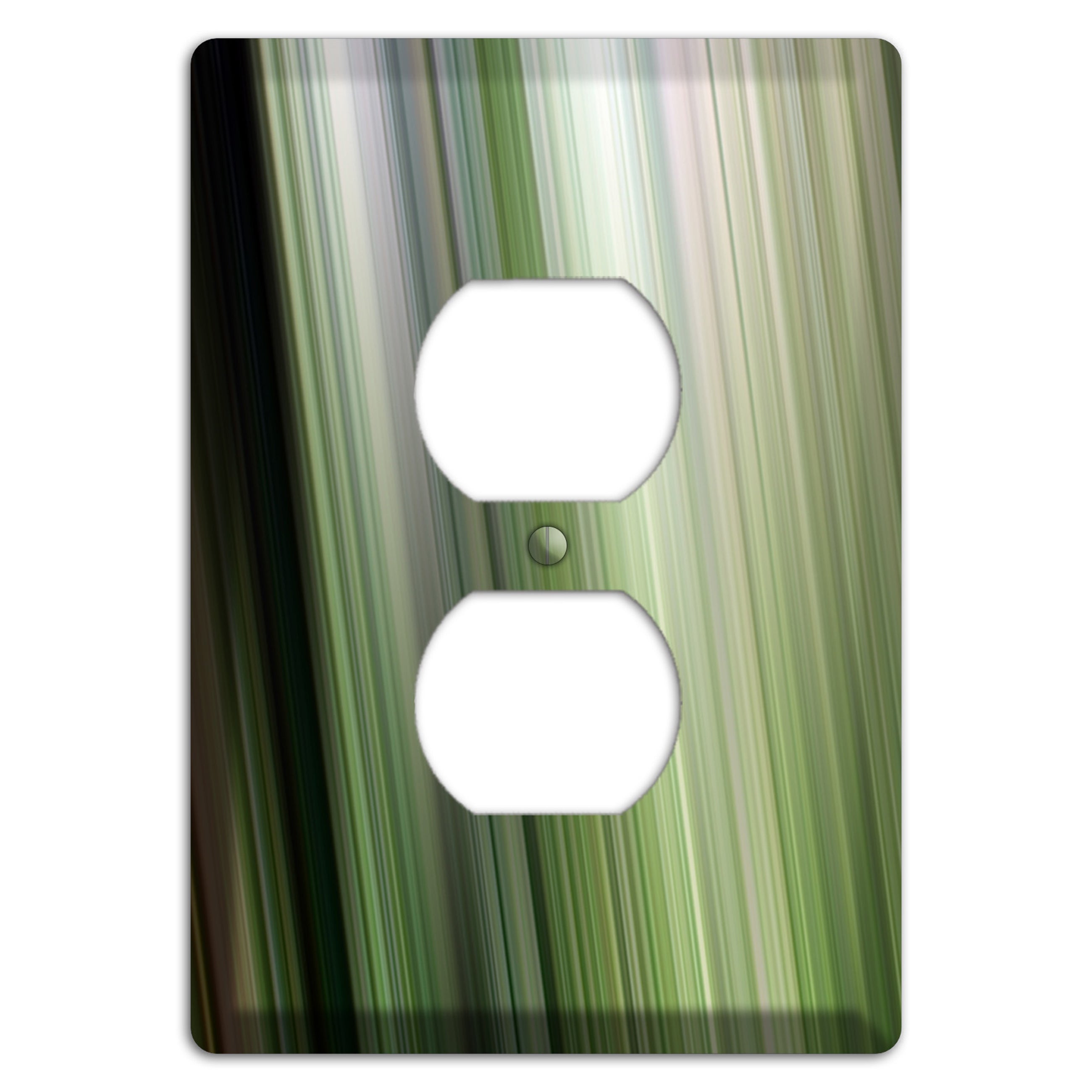 Green Ray of Light 2 Duplex Outlet Wallplate