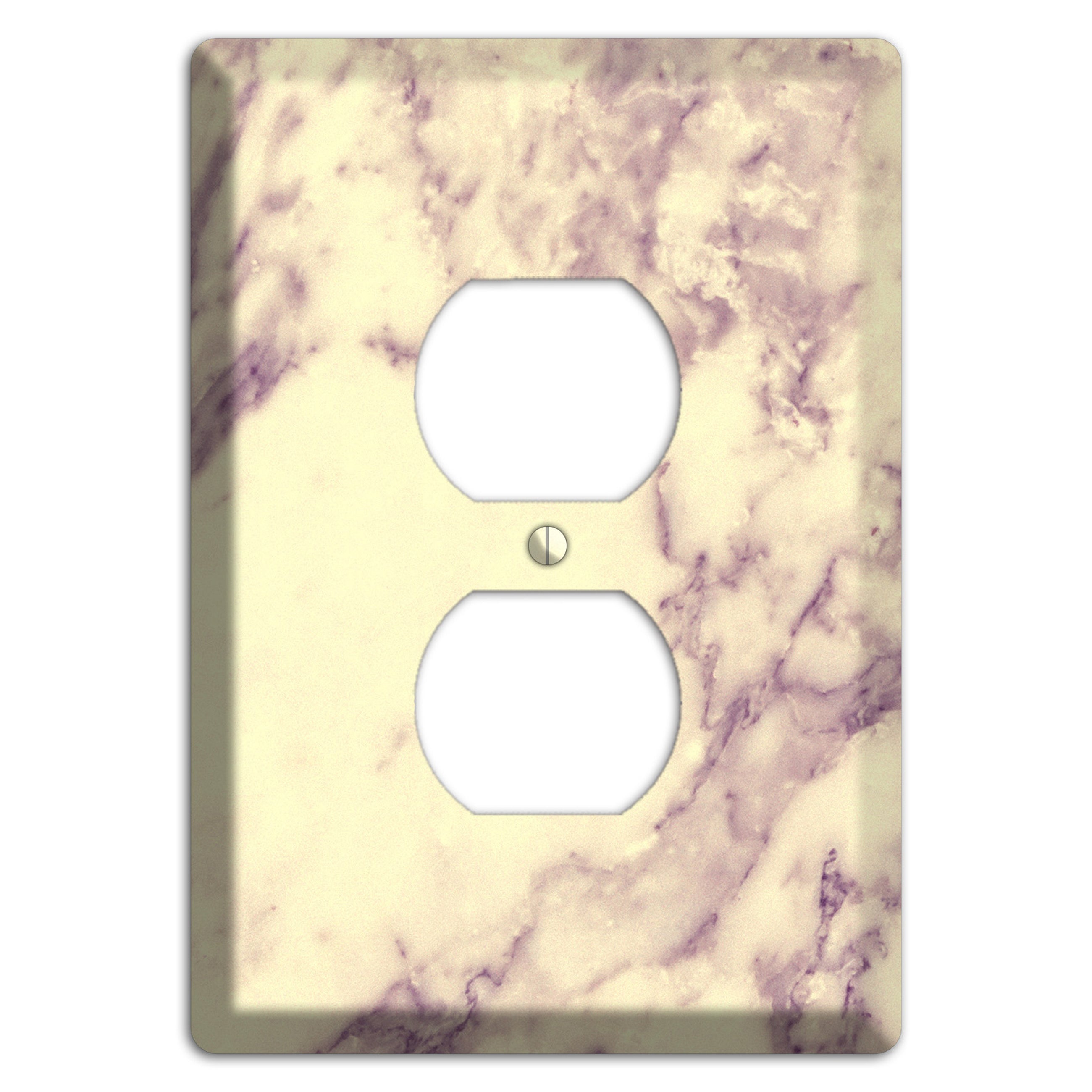 Champagne Marble Duplex Outlet Wallplate