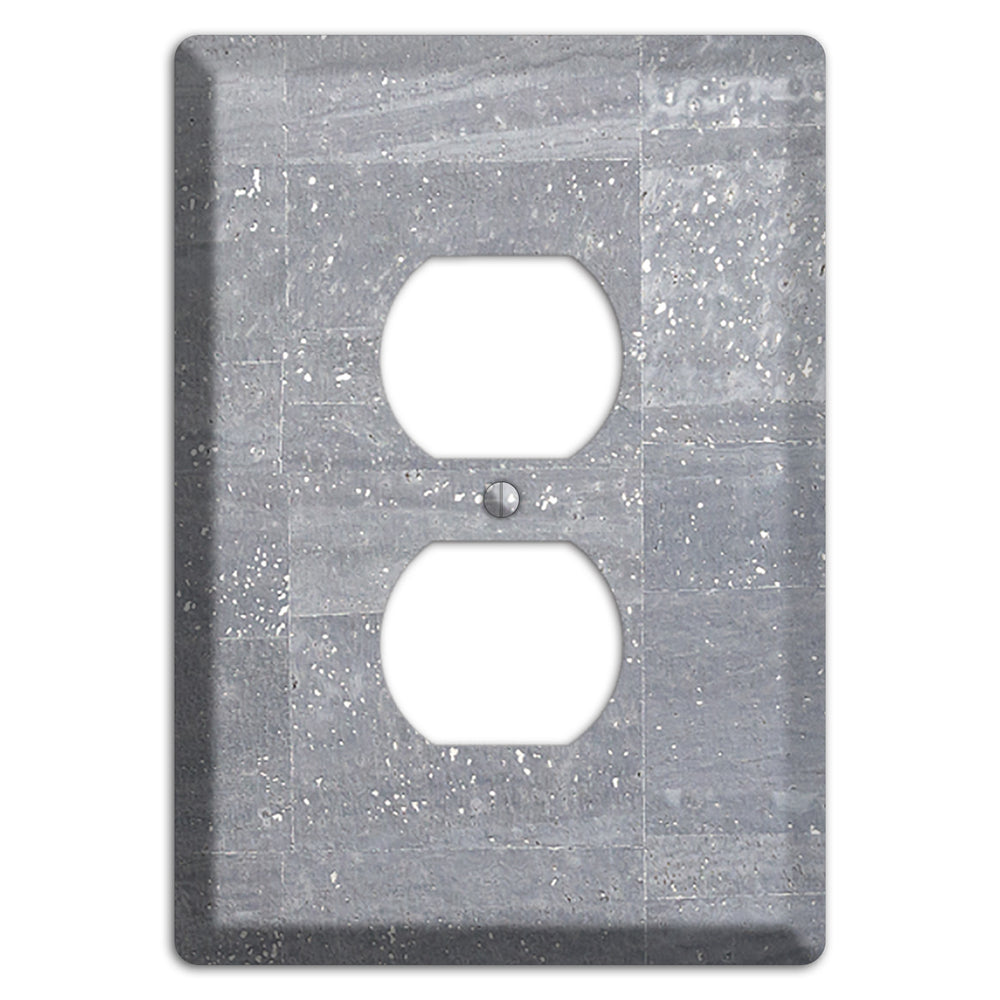 Platinum Cork Duplex Outlet Wallplate