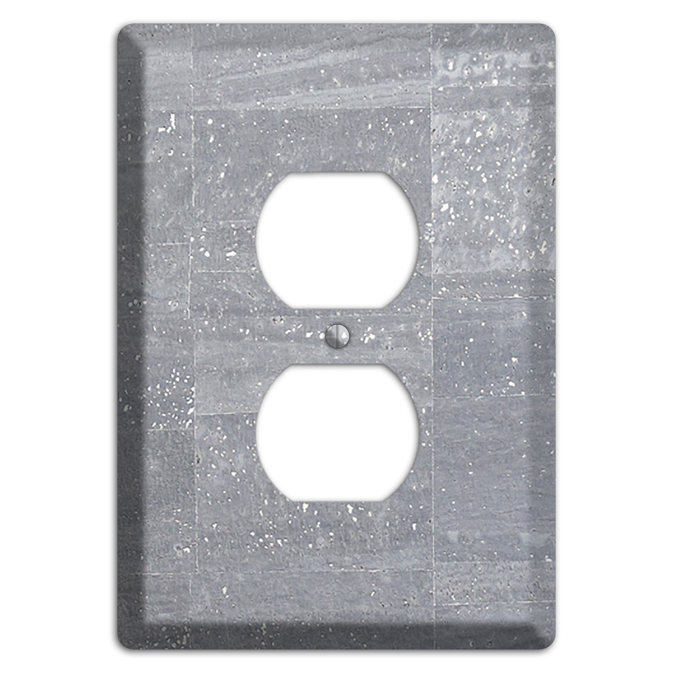 Platinum Cork Duplex Outlet Wallplate