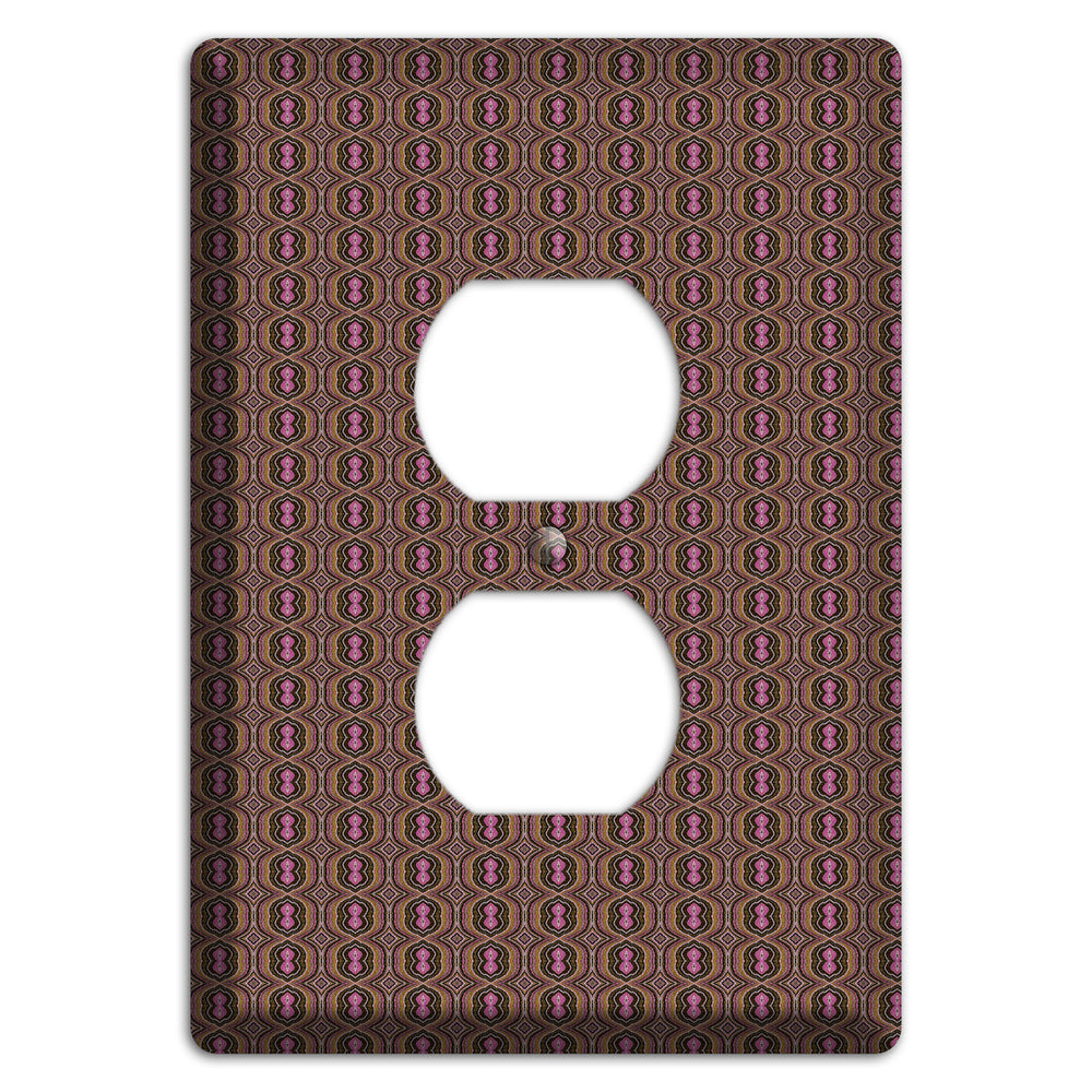 Brown Tapestry Duplex Outlet Wallplate