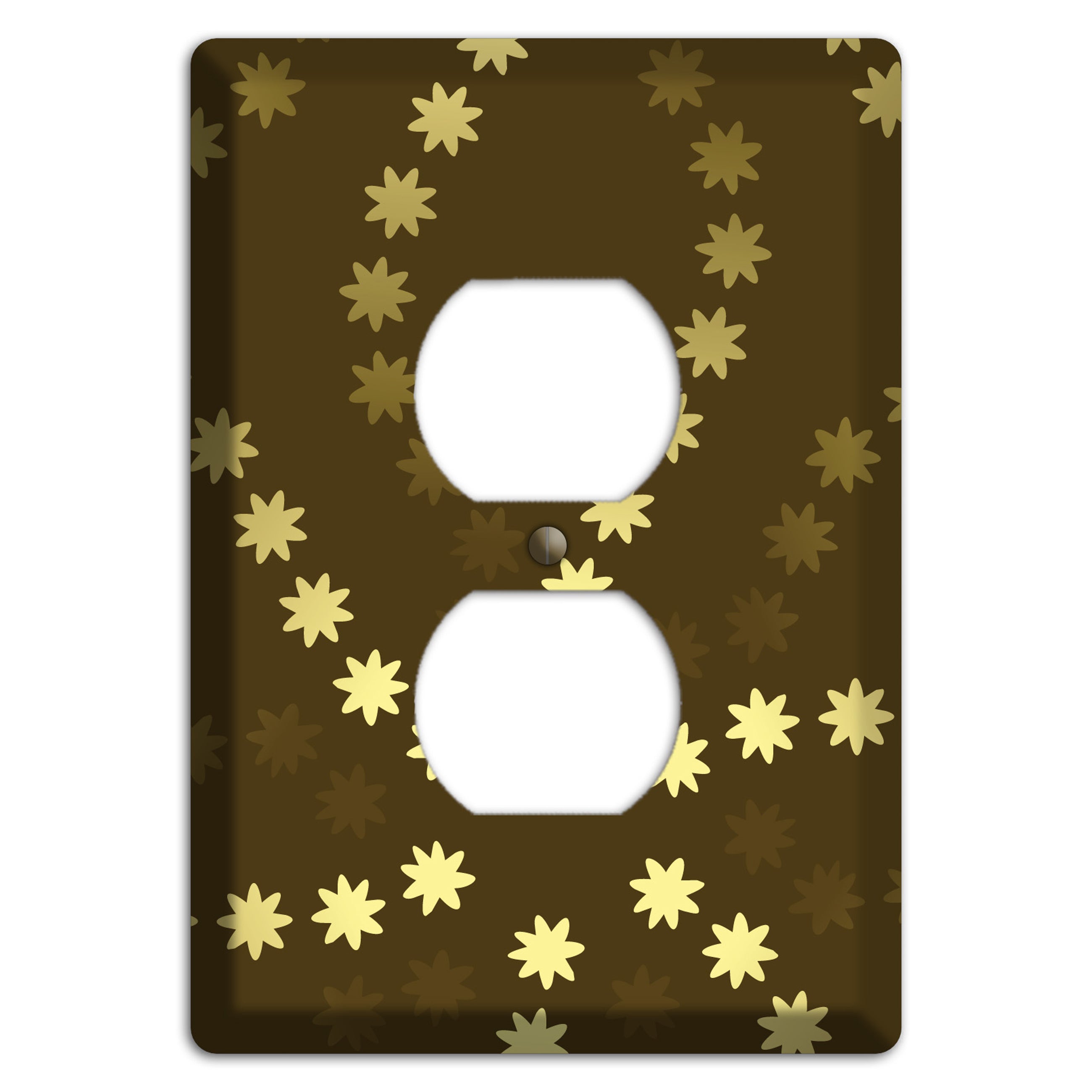 Multi Olive Constellation Duplex Outlet Wallplate