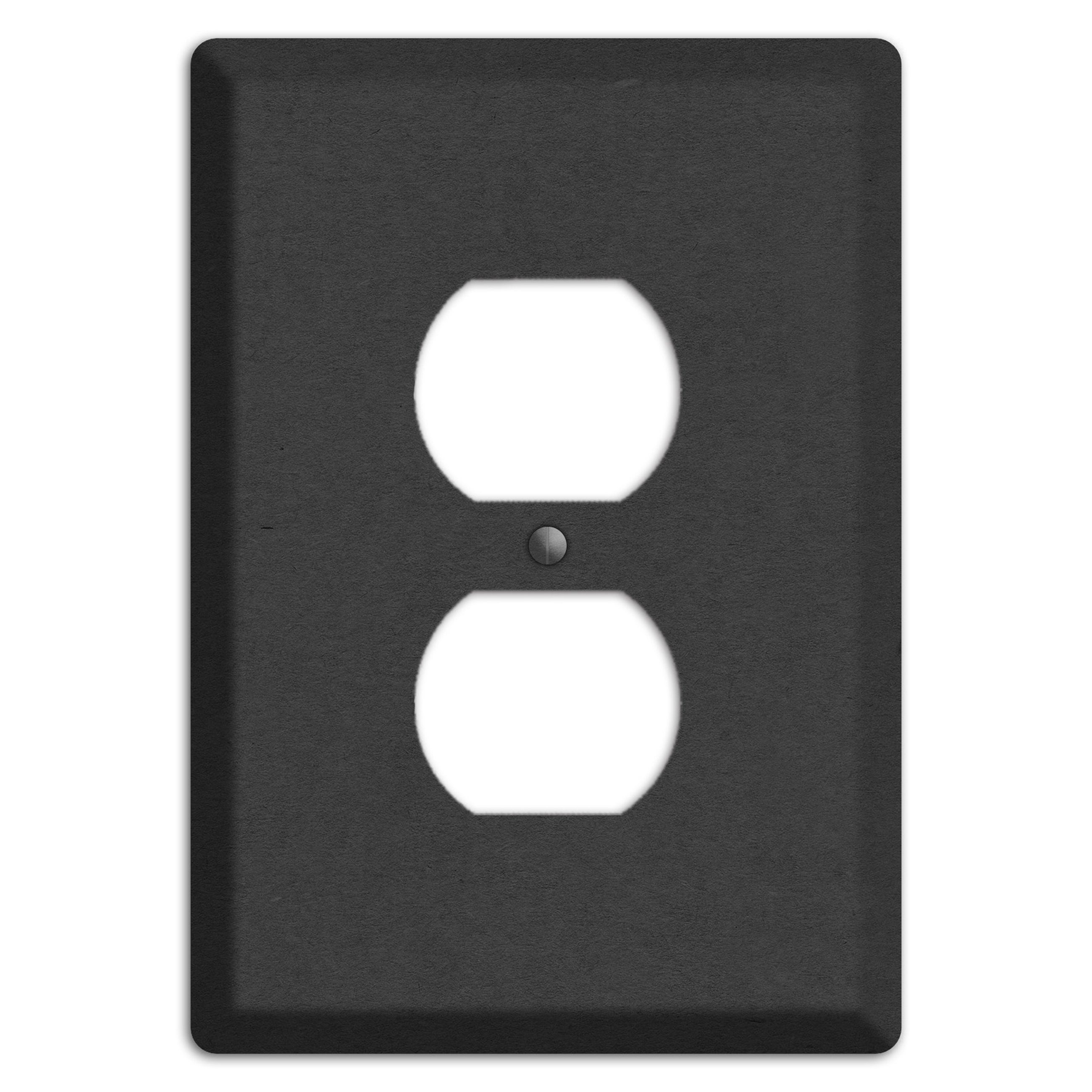 Charcoal Kraft Duplex Outlet Wallplate