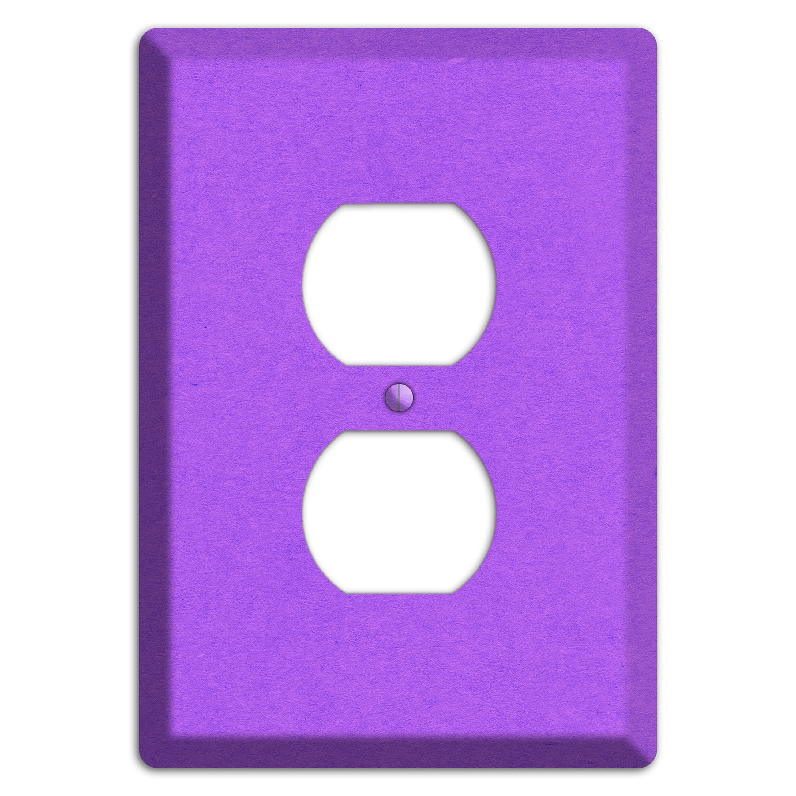 Dark Orchid Kraft Duplex Outlet Wallplate