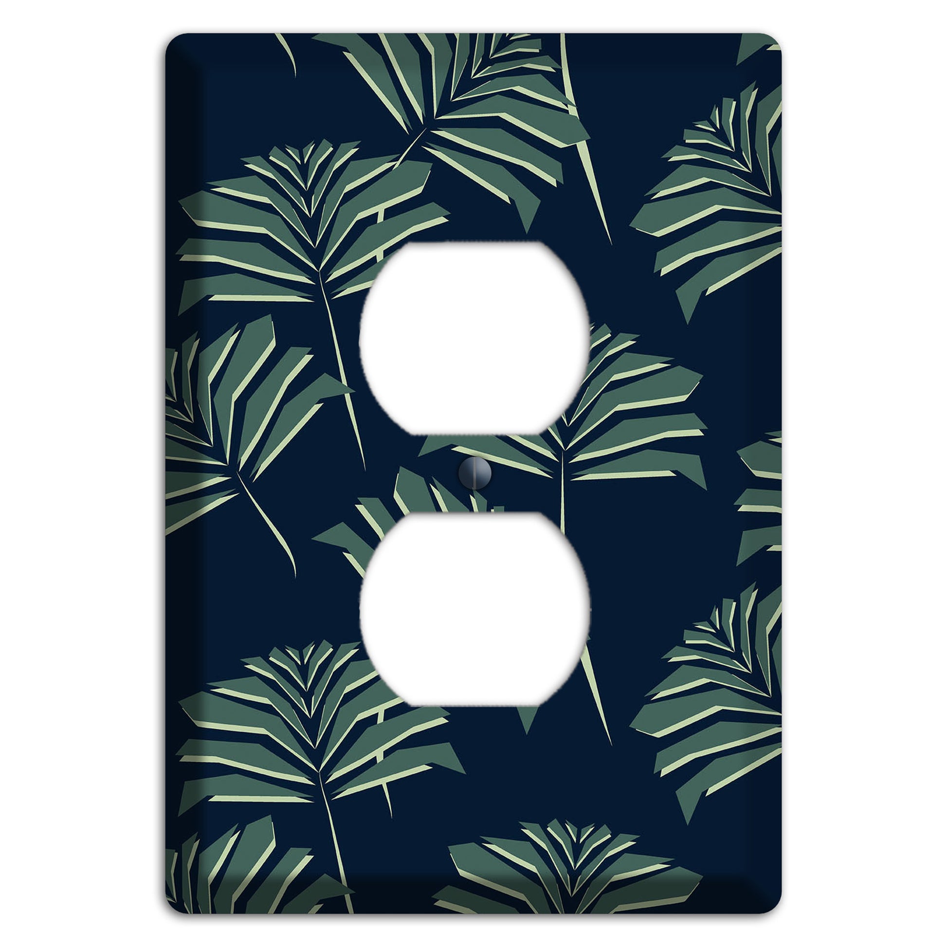 Leaves Style C Duplex Outlet Wallplate