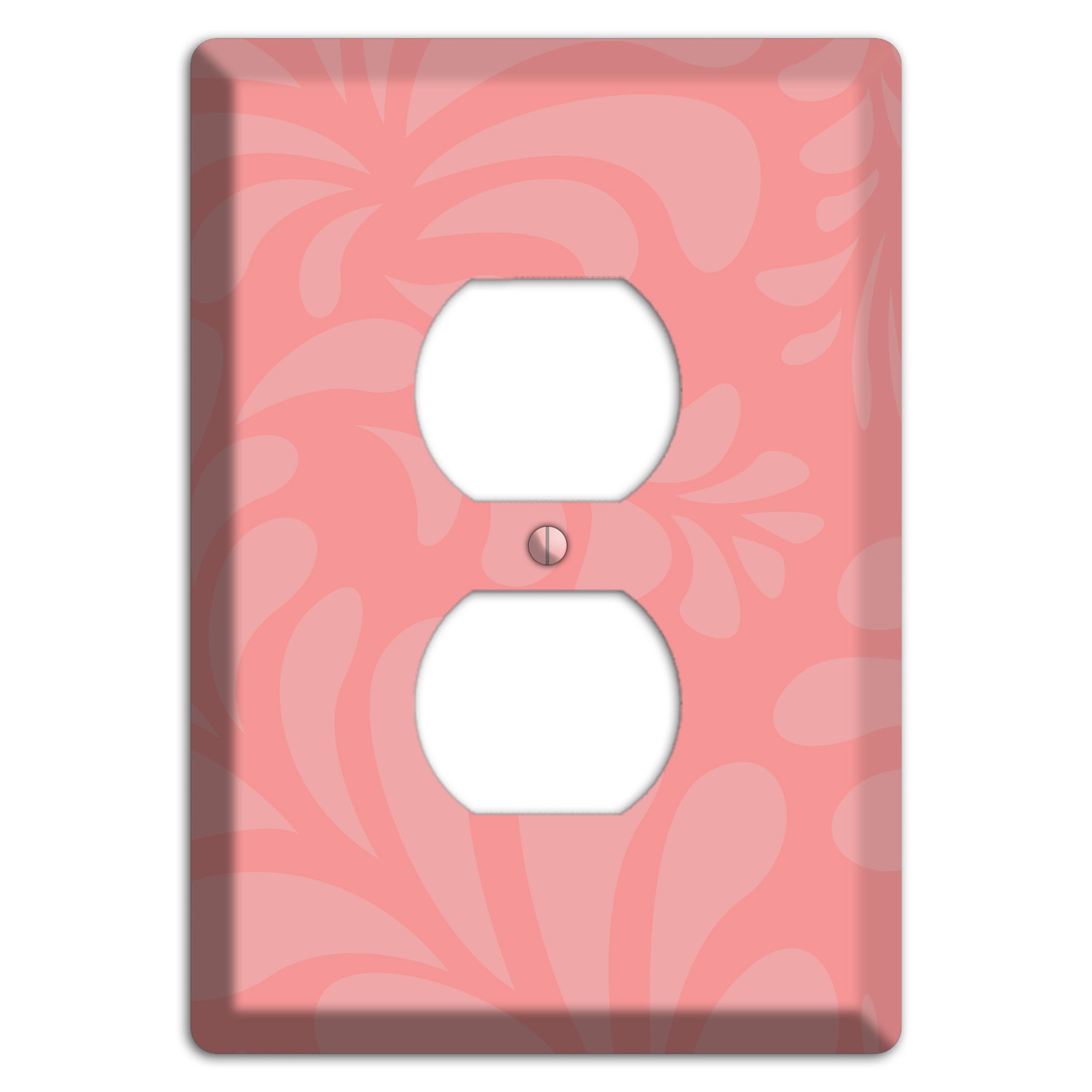 Pink Herati Duplex Outlet Wallplate