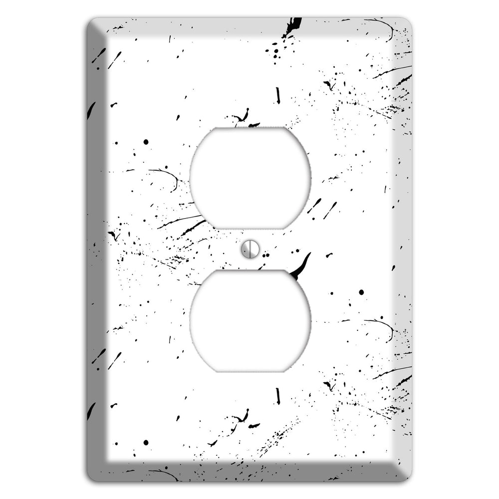 Ink Splash 1 Duplex Outlet Wallplate