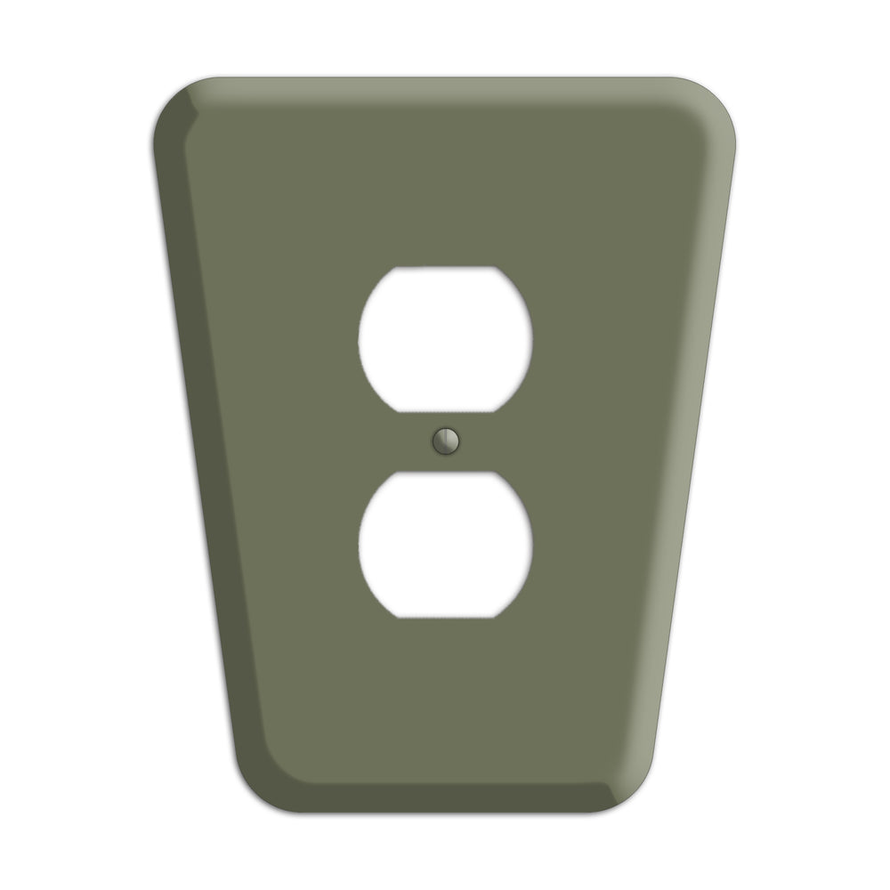Eucalyptus Mid-Century Duplex Outlet Wallplate