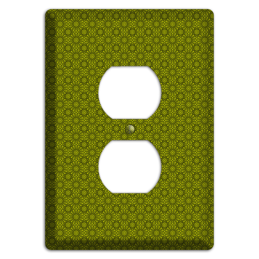 Multi Green Foulard Duplex Outlet Wallplate