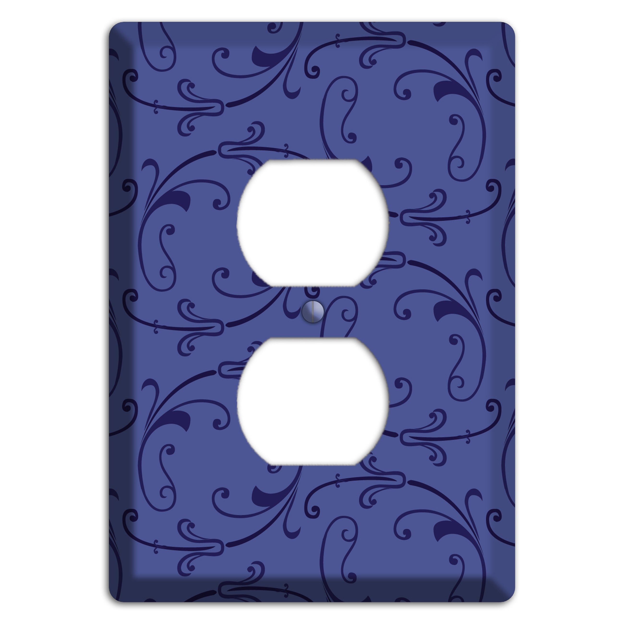 Green and Brown Argyle Duplex Outlet Wallplate