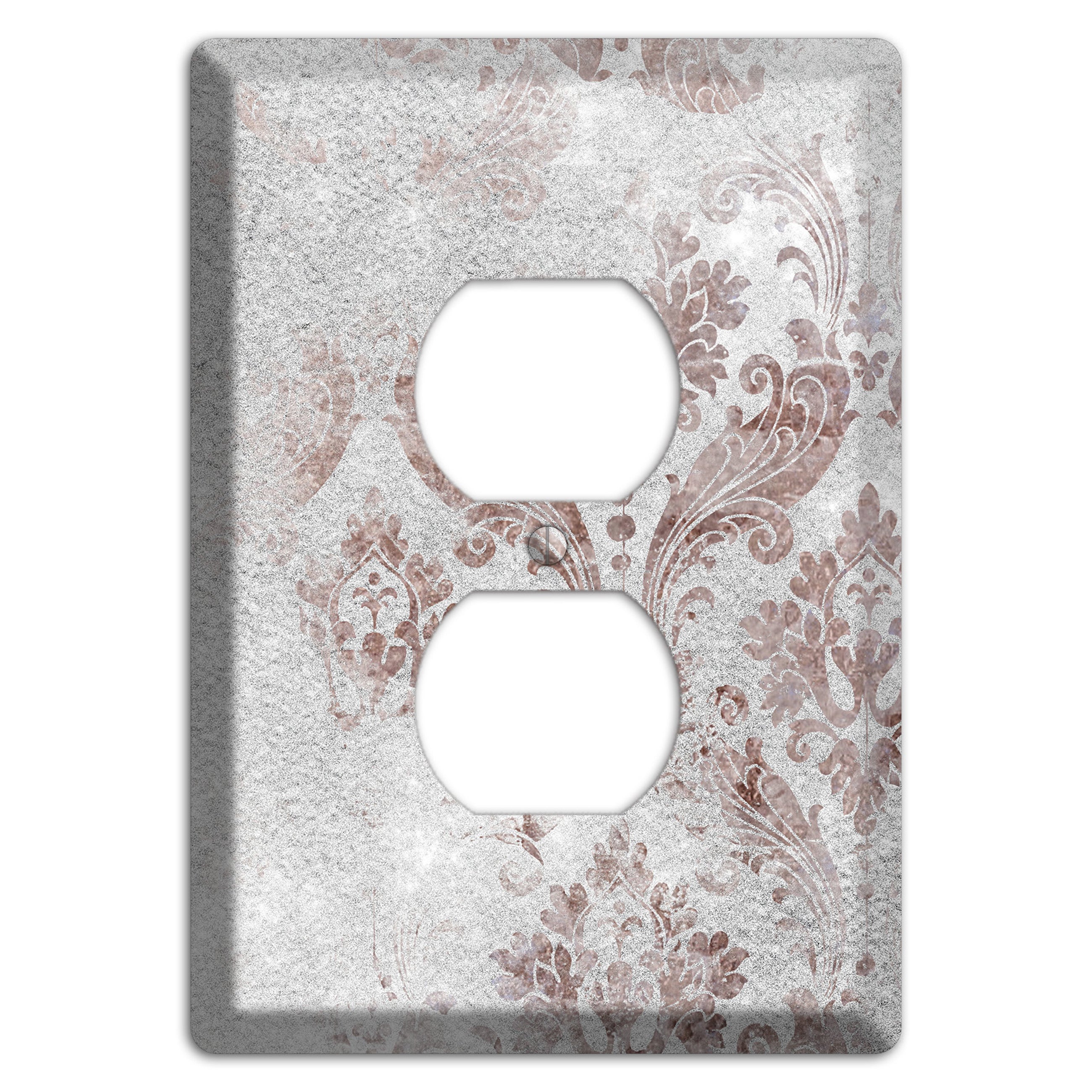 Nobel Whimsical Damask Duplex Outlet Wallplate