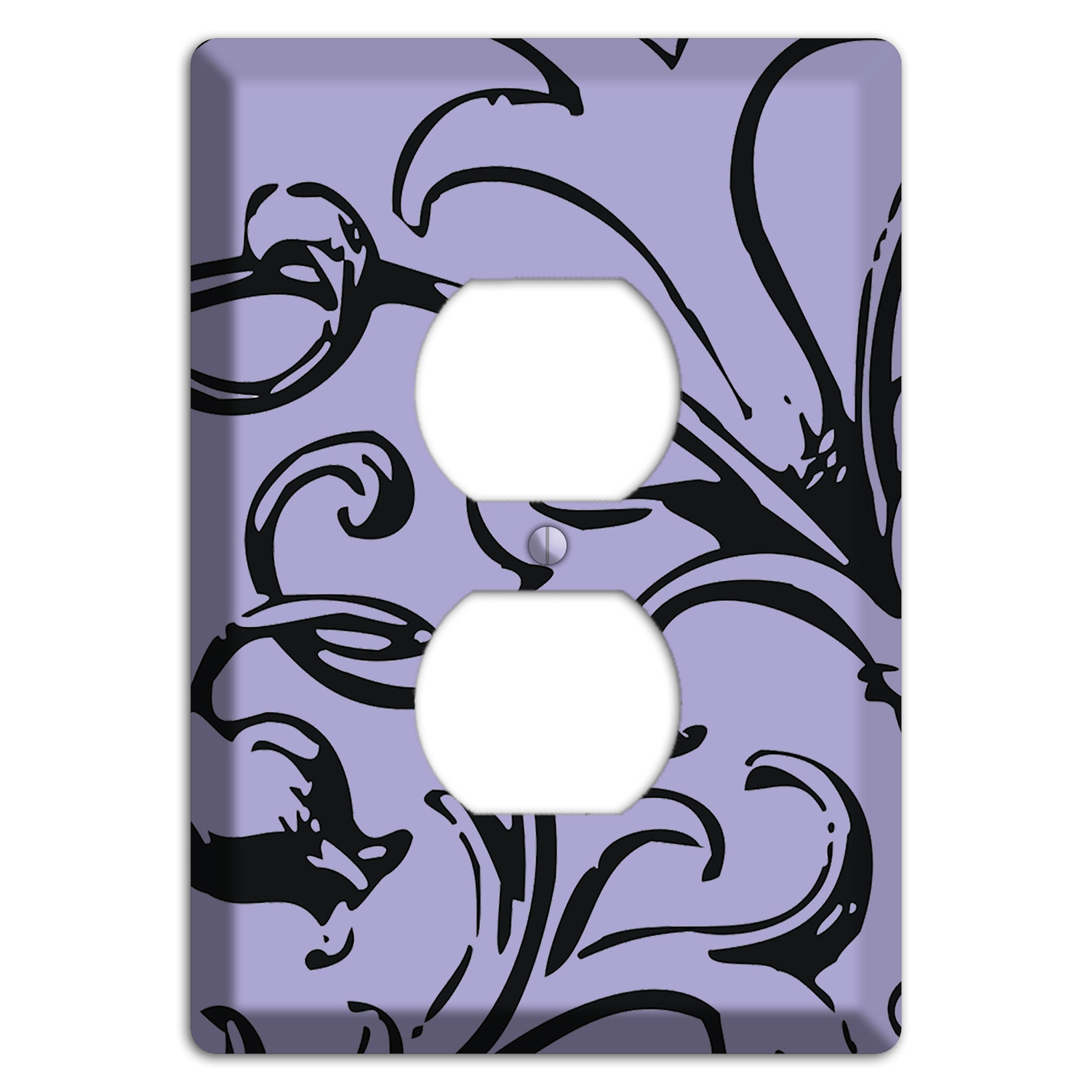 Victorian Lilac Duplex Outlet Wallplate