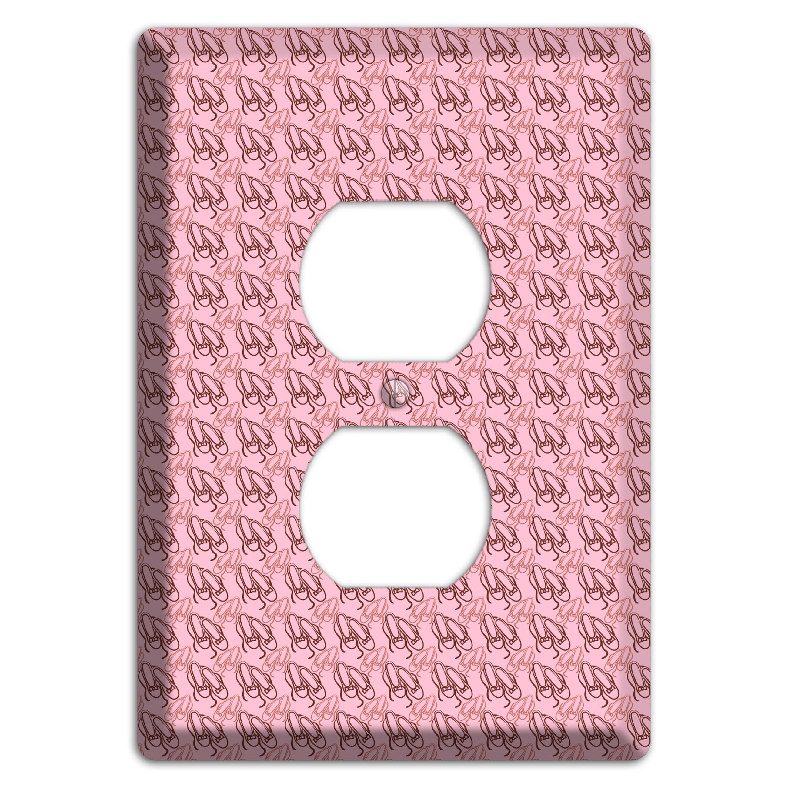 Pink Ballet Slippers Duplex Outlet Wallplate
