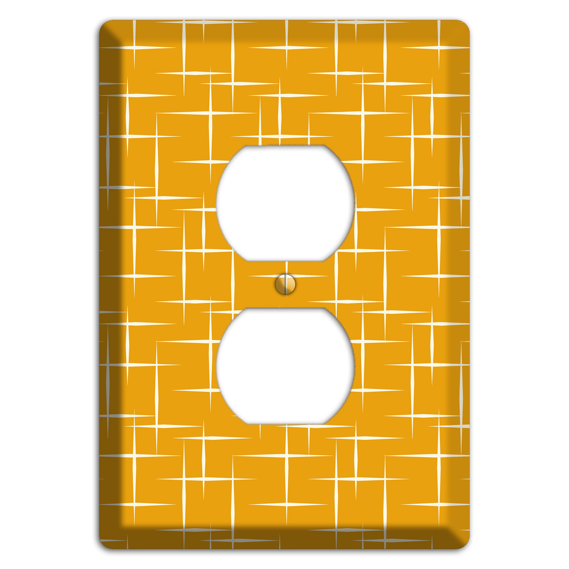Orange Atomic Duplex Outlet Wallplate