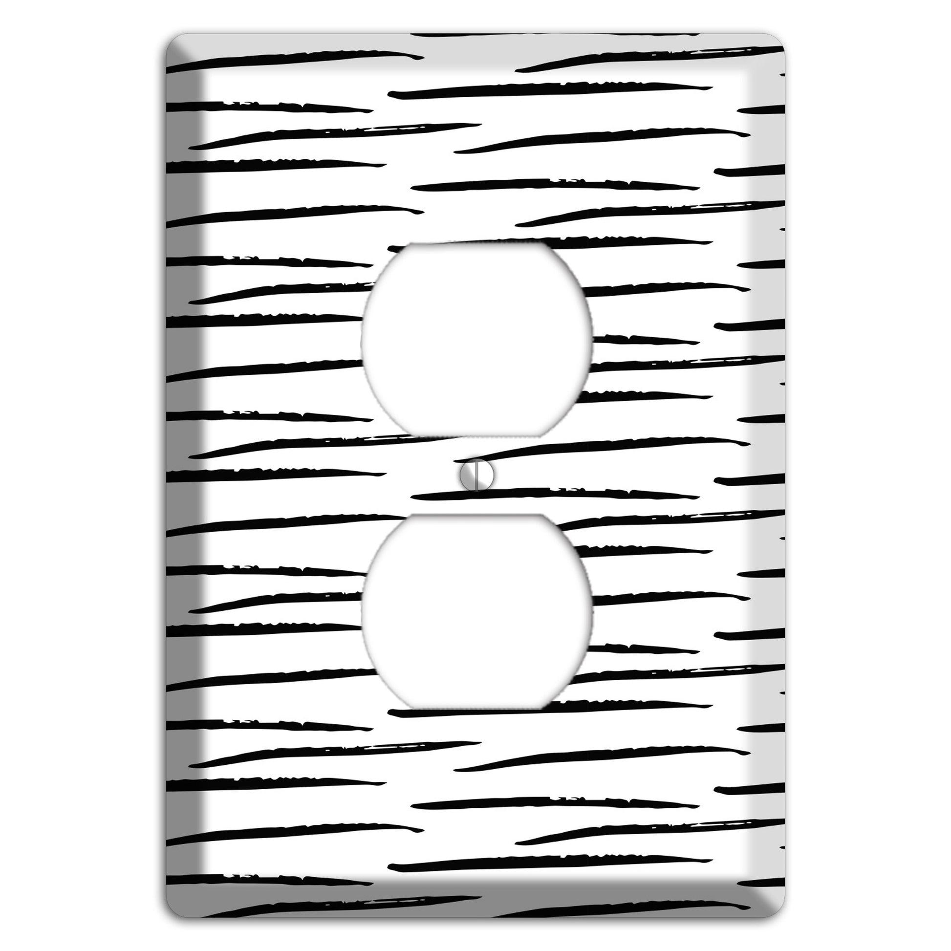 Ink Brushstrokes 9 Duplex Outlet Wallplate