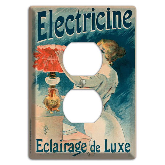 Electricine Vintage Poster Duplex Outlet Wallplate