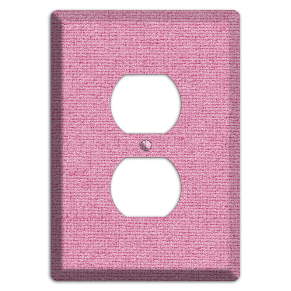 Gamboge Pink Texture Duplex Outlet Wallplate