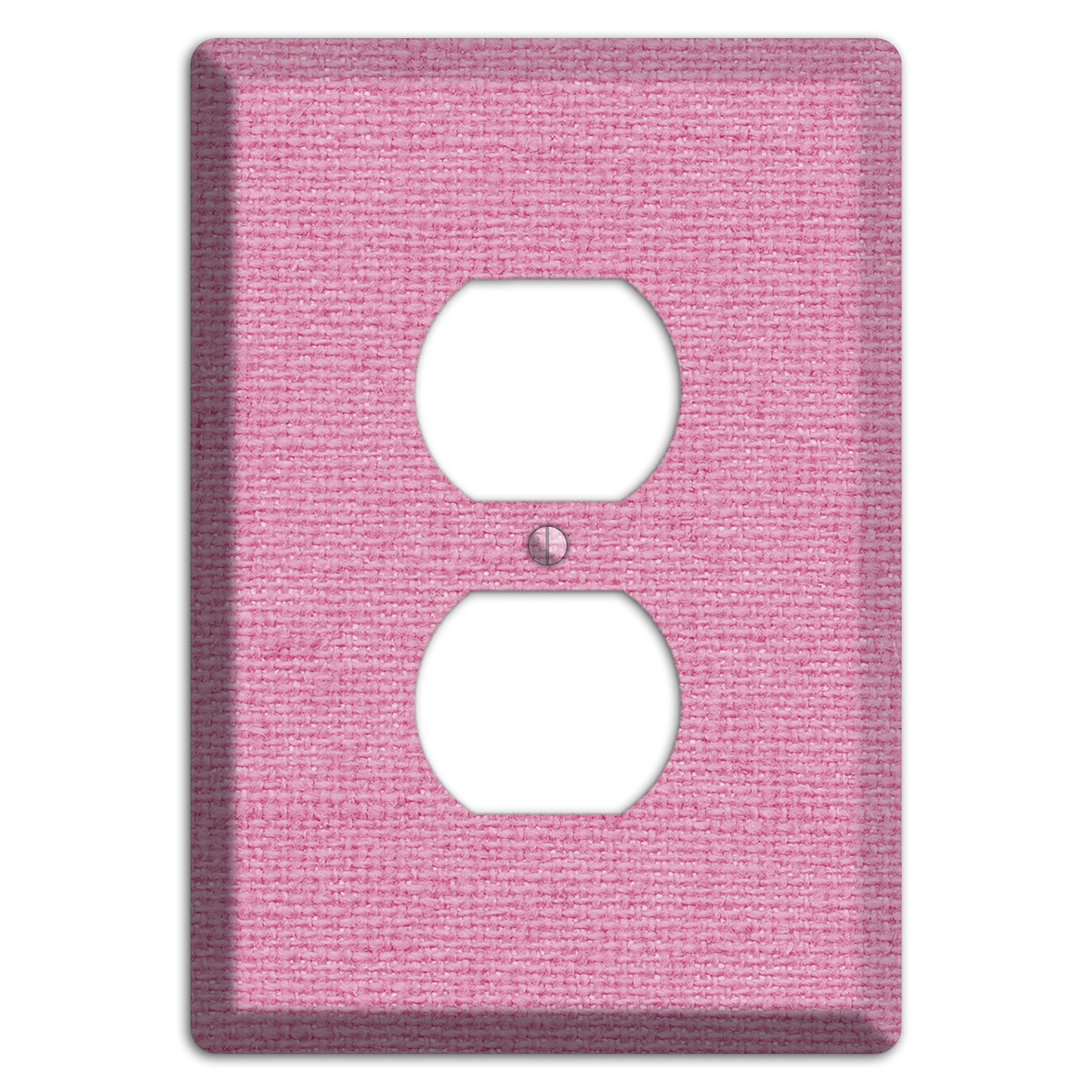 Gamboge Pink Texture Duplex Outlet Wallplate