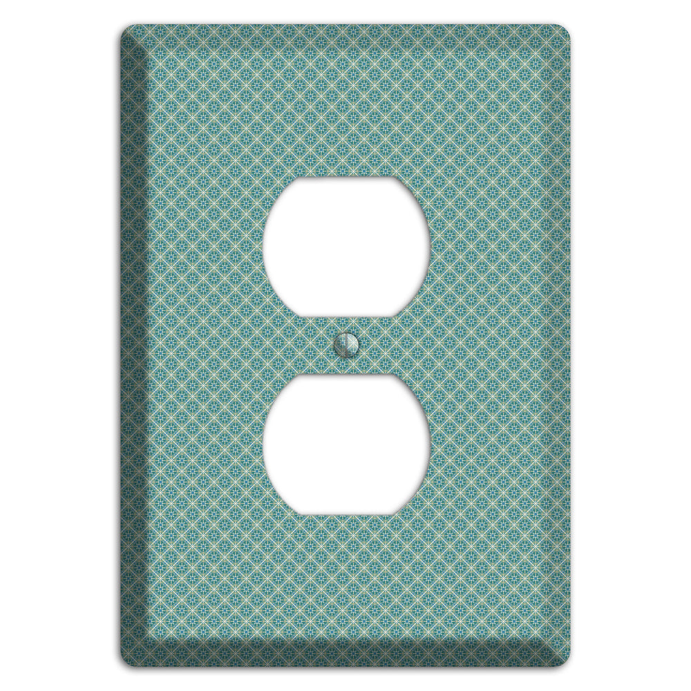 Sage Tiny Arabesque Duplex Outlet Wallplate